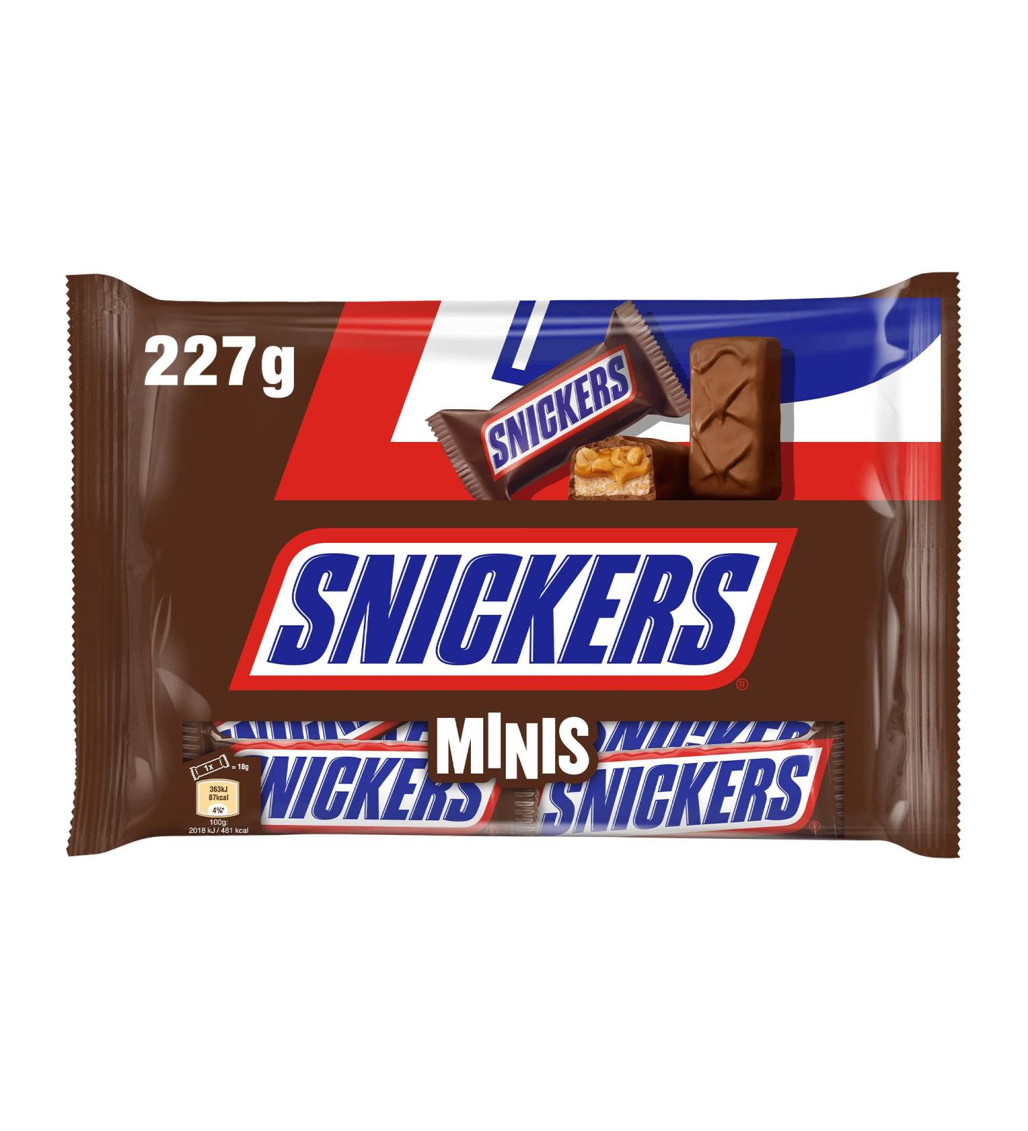  Snickers Snickers Chocolatines with delicious peanut cream sweet caramel and peanut pieces coated in milk chocolate in mini size (227g) - Buy Online on GoSupps.com
