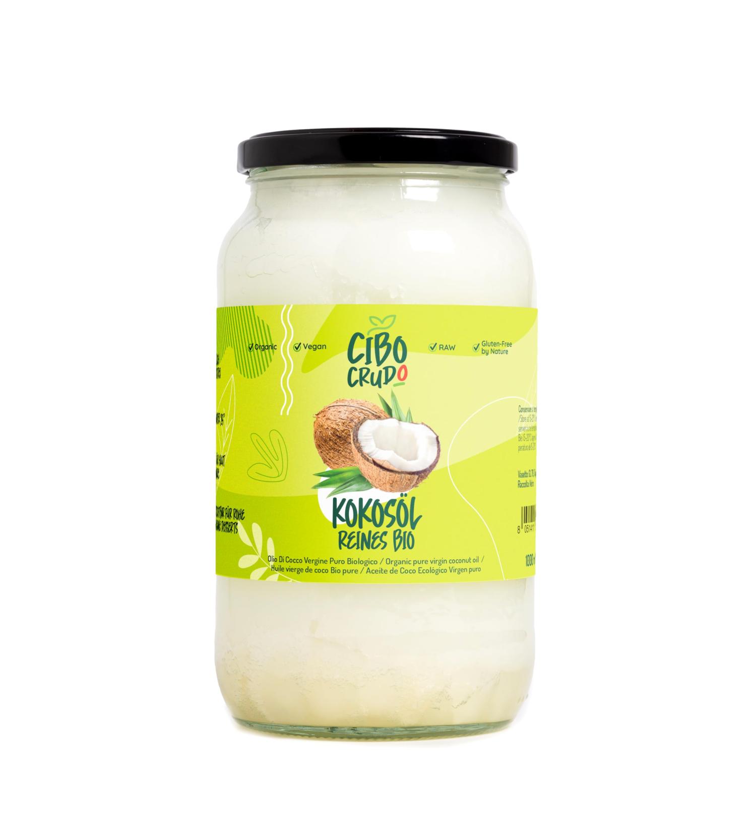 Organic Virgin Coconut Oil 1L - Cold-Pressed Unrefined | Ideal for Hair Skin & Cooking - Buy Online on GoSupps.com