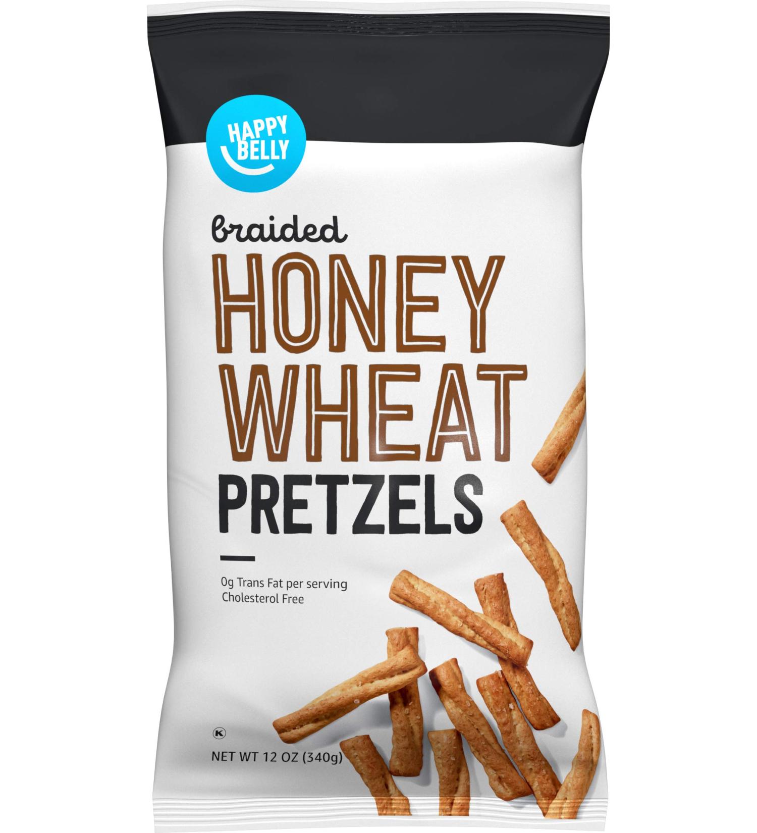 Happy Belly Braided Honey Wheat Pretzels - 12oz Pack - Buy Online on GoSupps.com