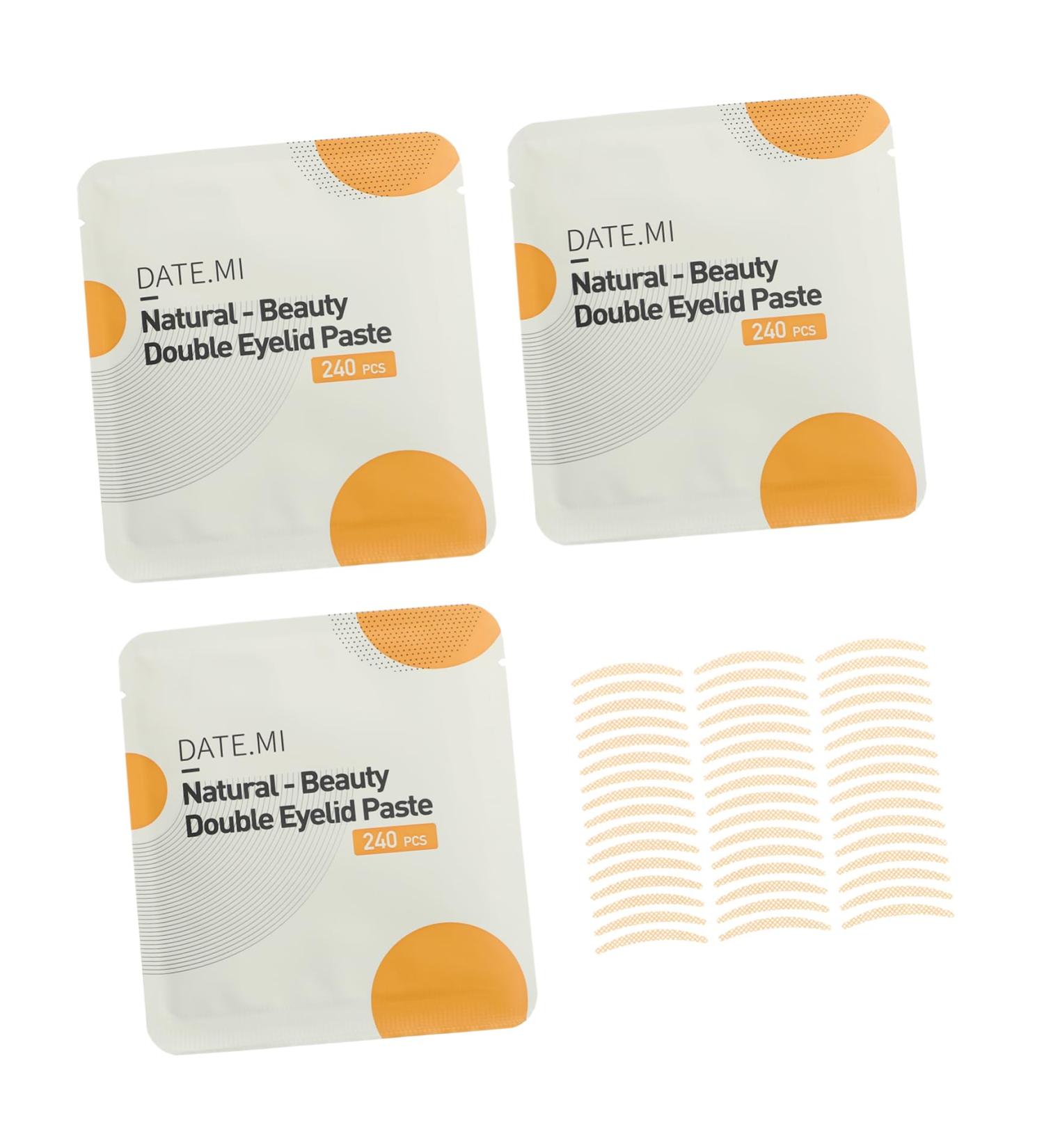 Housoutil 3 Sets Double Eyelid Sticker Eyelid Shadow Sticker Hooded Eyelid Tape Eye Lift Tape Goon Tape Eyelid Strips Eye Makeup Tool Instant Eye Lift Strips K Tape Supplies Breathable Fiber 8.2X7.5X0.1CM - Buy Online on GoSupps.com