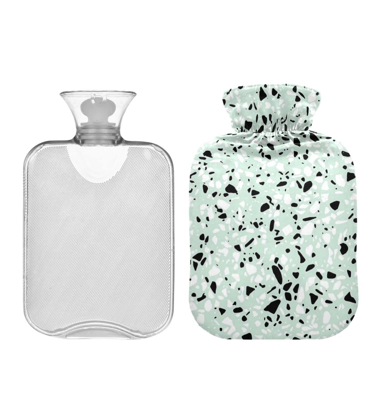 Mnsruu Hot Water Bottle with Soft Cover - Doodle Pattern 2L | Perfect Gift for Women & Kids | Ideal for Christmas - Buy Online on GoSupps.com