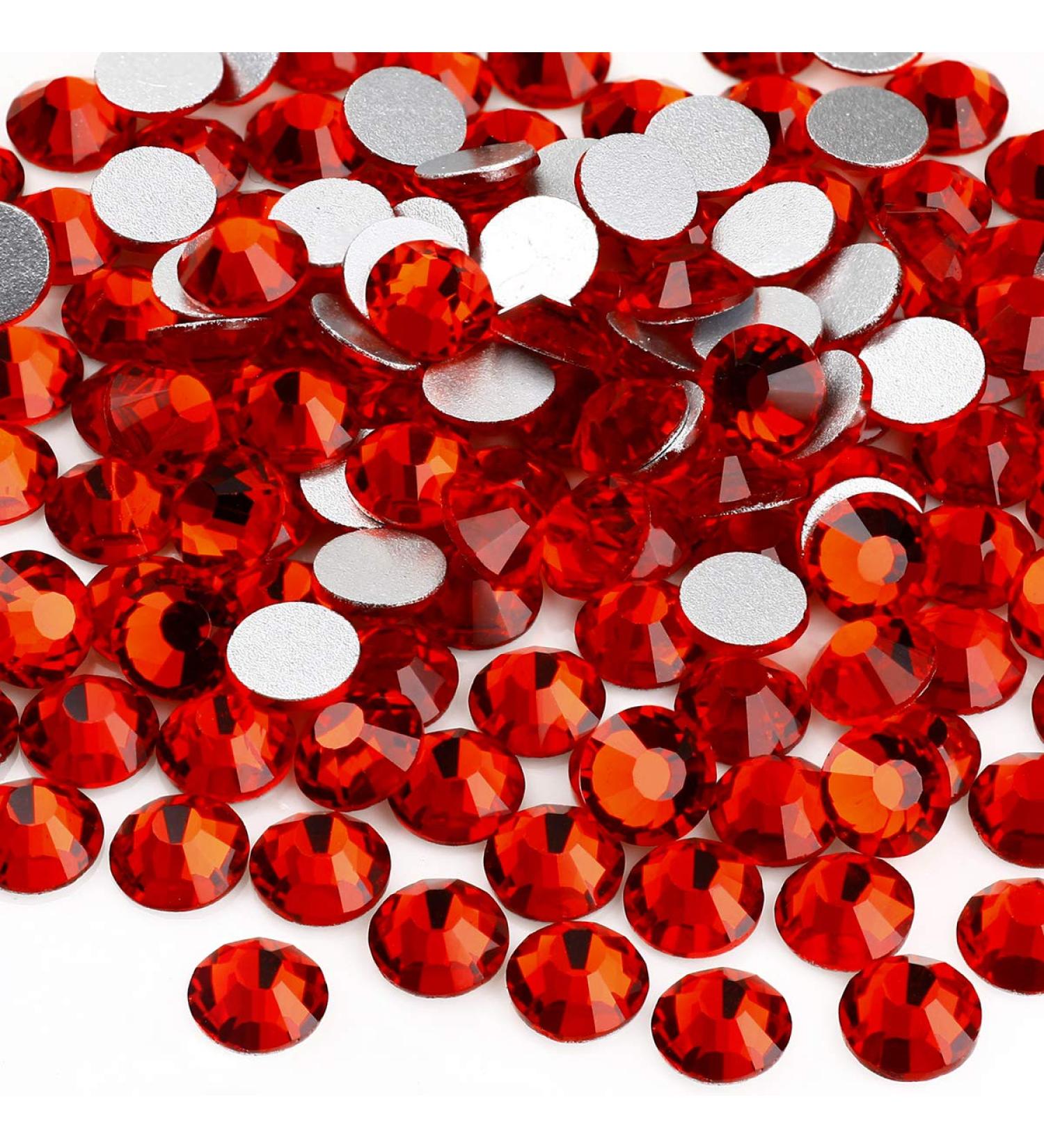 Yantuo Rhinestones Flat Back Red ss16 1440pcs Lt.Siam 4mm Round - DIY Bling Nail Art Craft Decorations - Buy Online on GoSupps.com