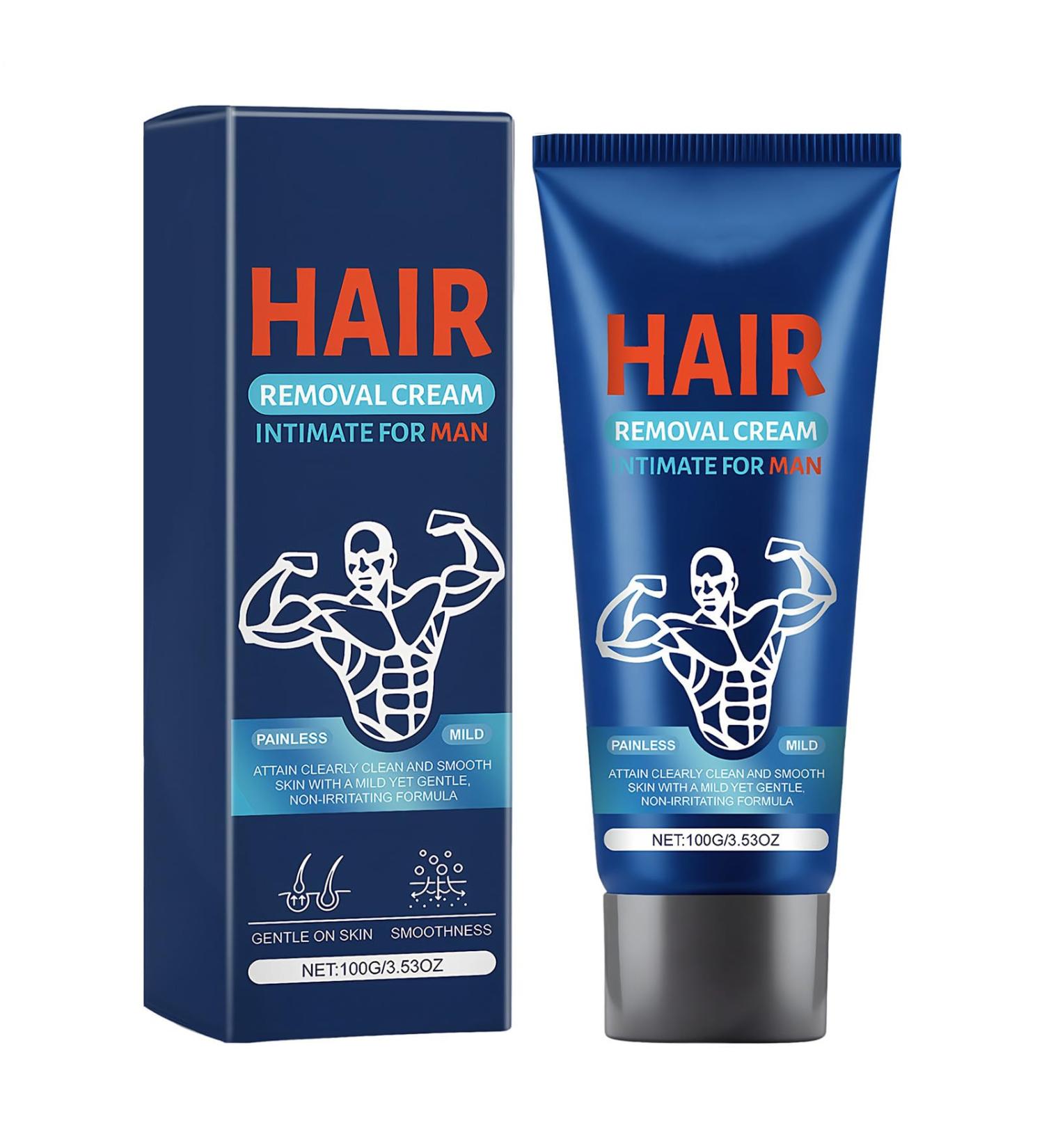 Hair Removal Cream | Non-Greasy Personal Care Products Hair Removal Cream for Men Unwanted Hair | For Arms Underarms Bikini Area Back Shoulders Chest Vacation Swimming Gym Athletics - Buy Online on GoSupps.com