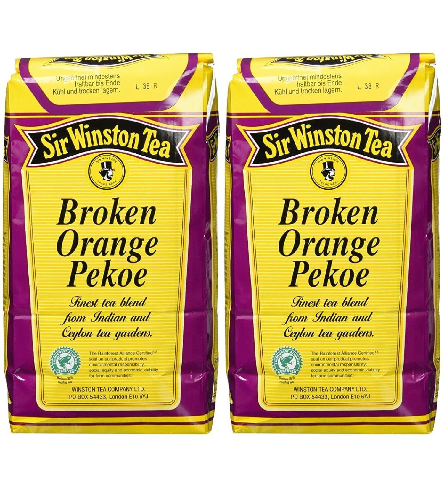 Sir Winston Broken Orange Pekoe Black Tea - 1 kg (Pack of 2 x 500g) | Premium International Shipping - Buy Online on GoSupps.com