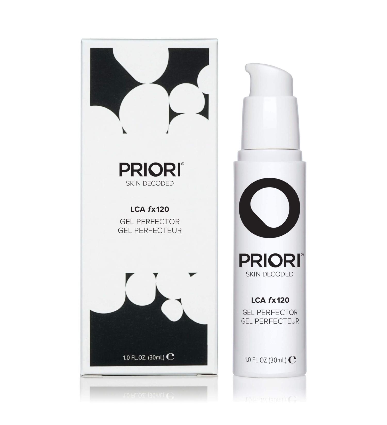 PRIORI Skincare Gel Perfector for Acne & Oily Skin | Salicylic & Lactic Acid Treatment | Oil Control Blemishes & Wrinkles | Fragrance Free 1 fl oz - Buy Online on GoSupps.com