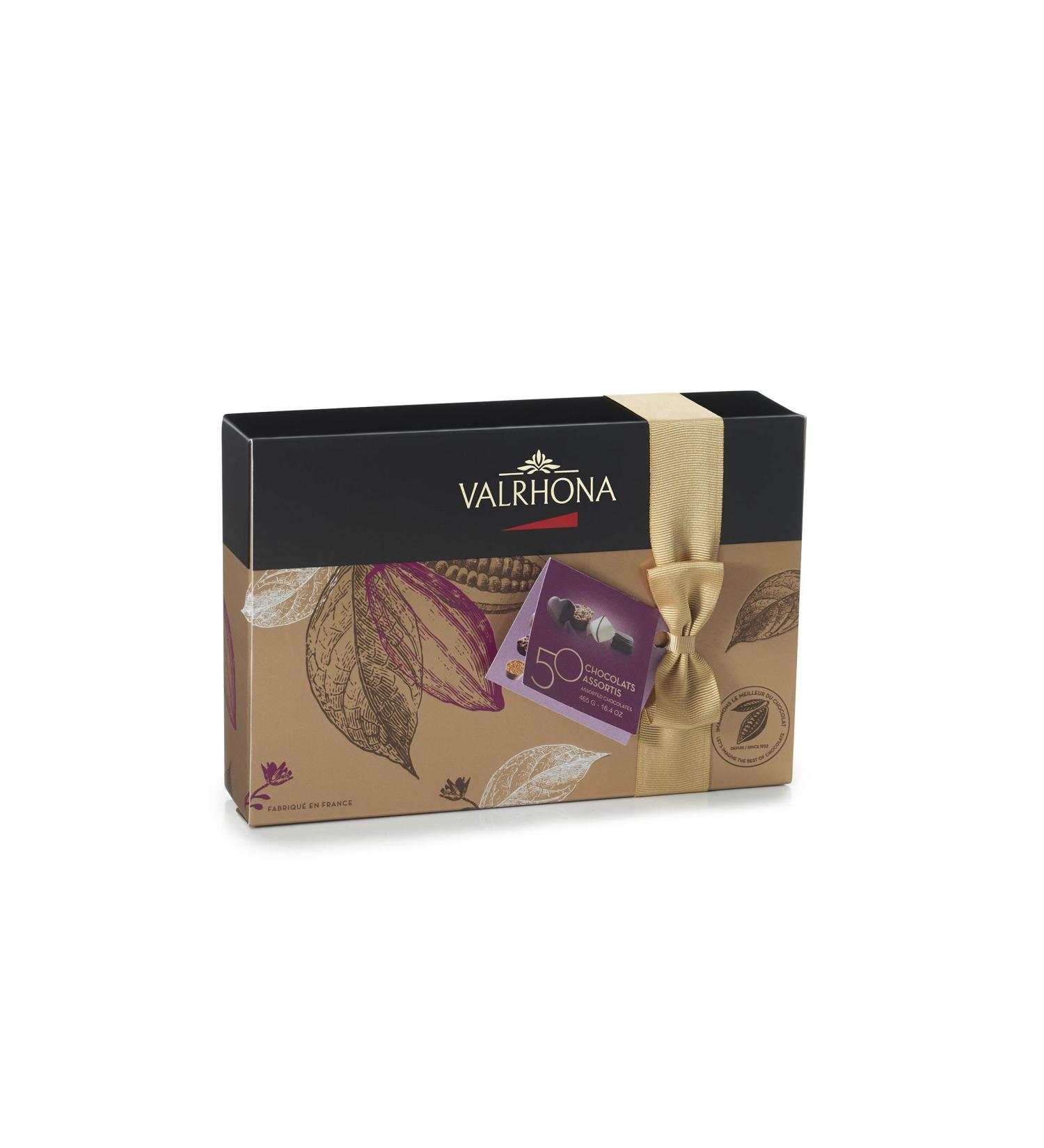 Valrhona Chocolates 50 Assorted Chocolates 465g - Buy Online on GoSupps.com