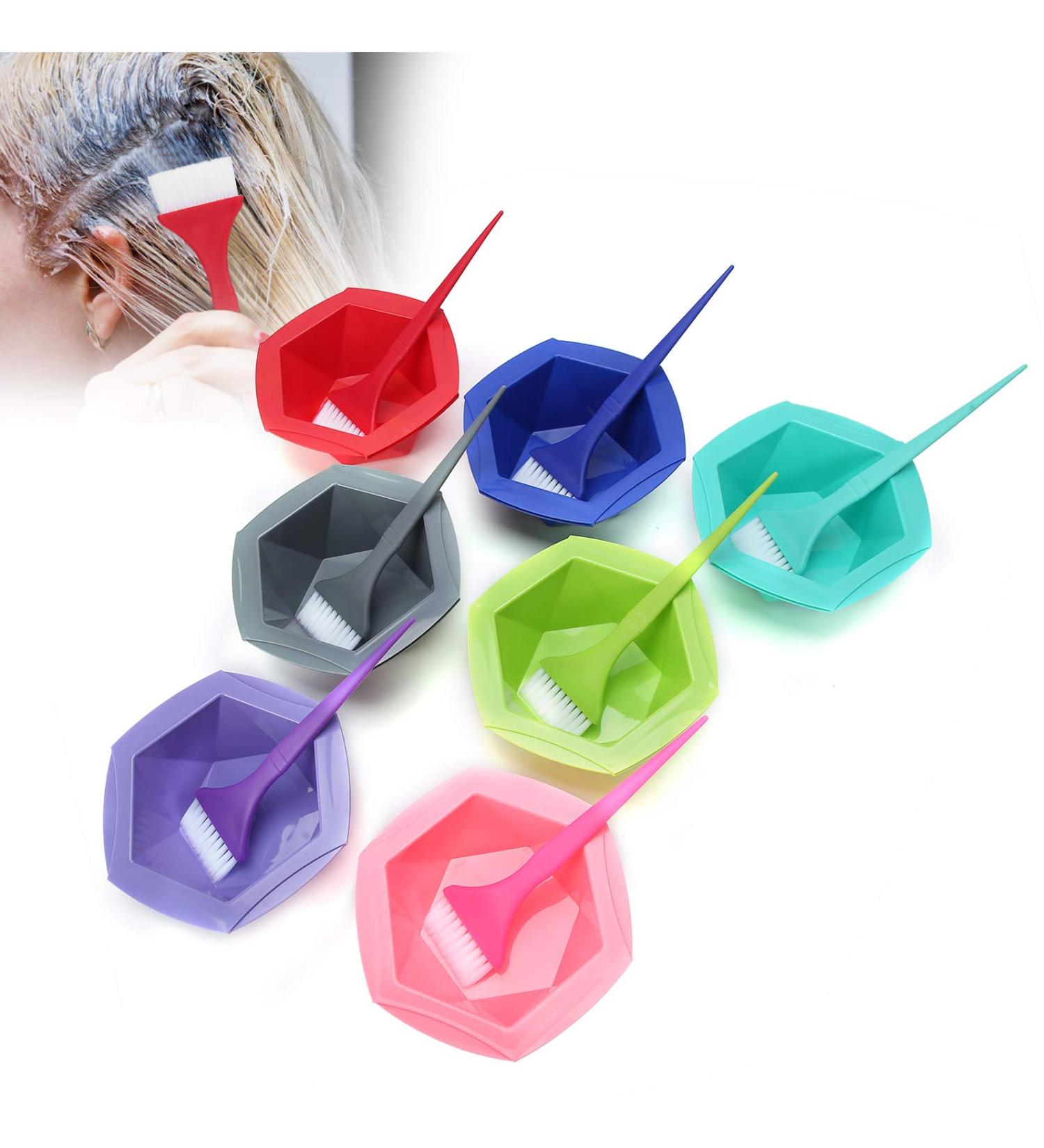 14-Part Professional Hair Dye Tool Set | Sloping Hair Dye & Mixing Bowls for Perfect Color Application | International Shipping Available - Buy Online on GoSupps.com