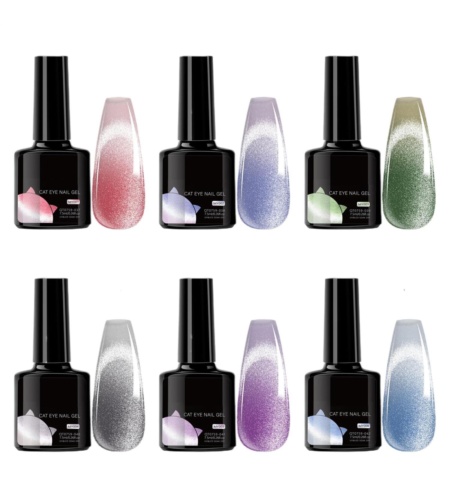 Finger Gel - Thermochromic Gel for Nails | 6 Pcs Cosmetic Magnet Defumed for Travel Appointment - Buy Online on GoSupps.com