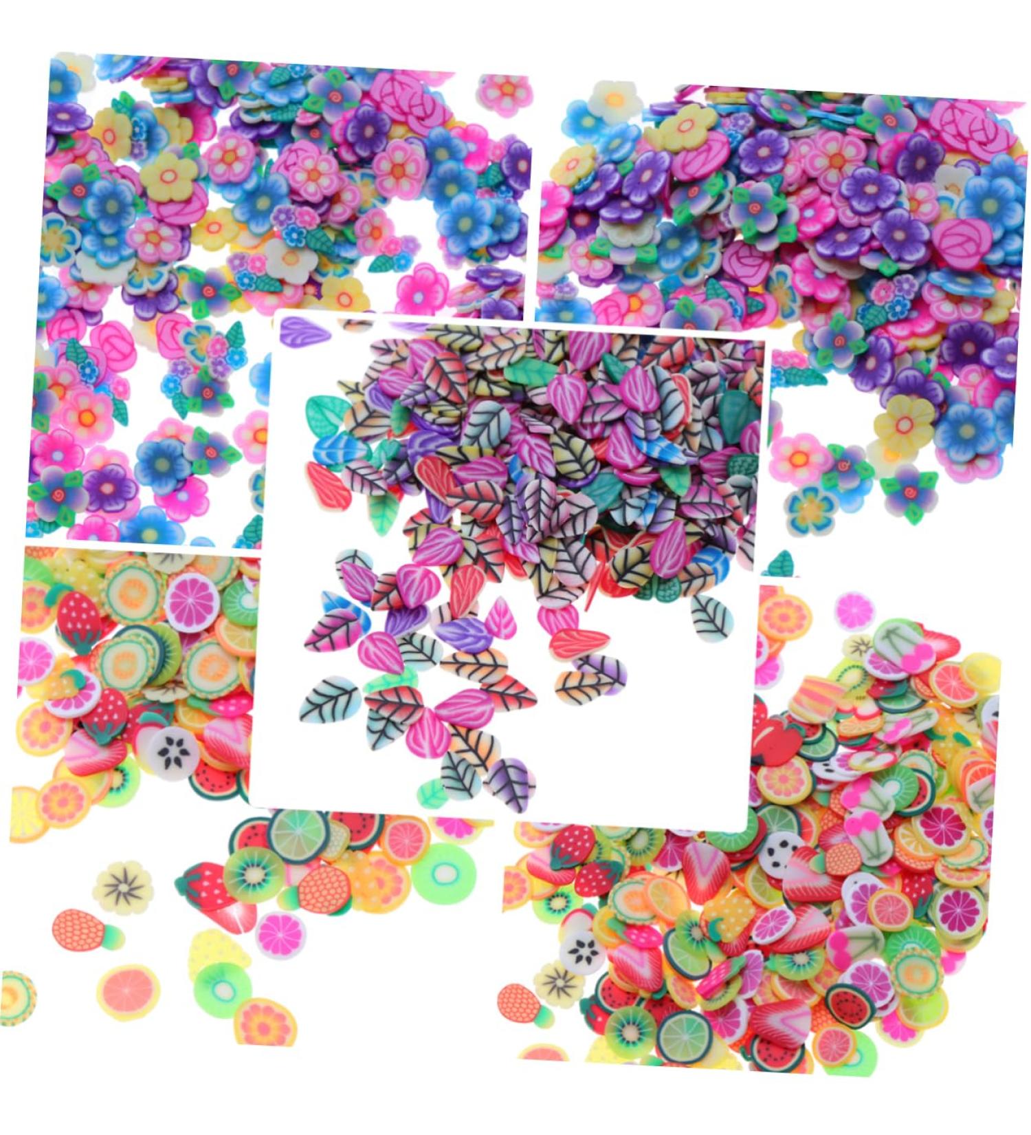 minkissy Clay Slices 3 Packs Nail Art Slices Nail Art Decoration Fruit Slices for Nail Nail Chips Clay Manicure Book Ornament - Buy Online on GoSupps.com