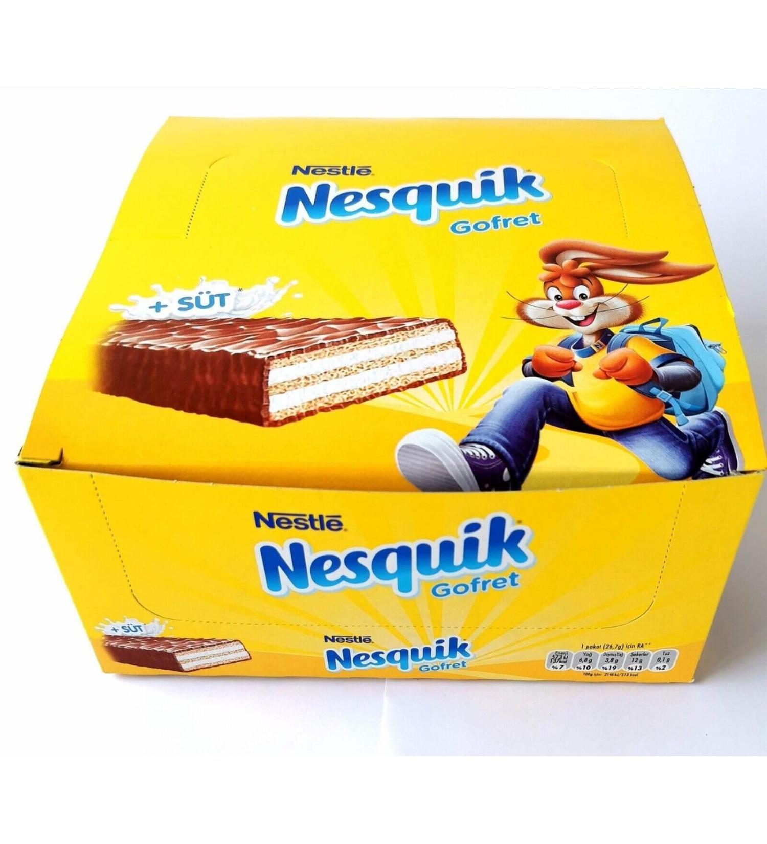 Vapewaves Nes-quik Milk Wafer Gofret + SUT Bars 26g - Box of 30