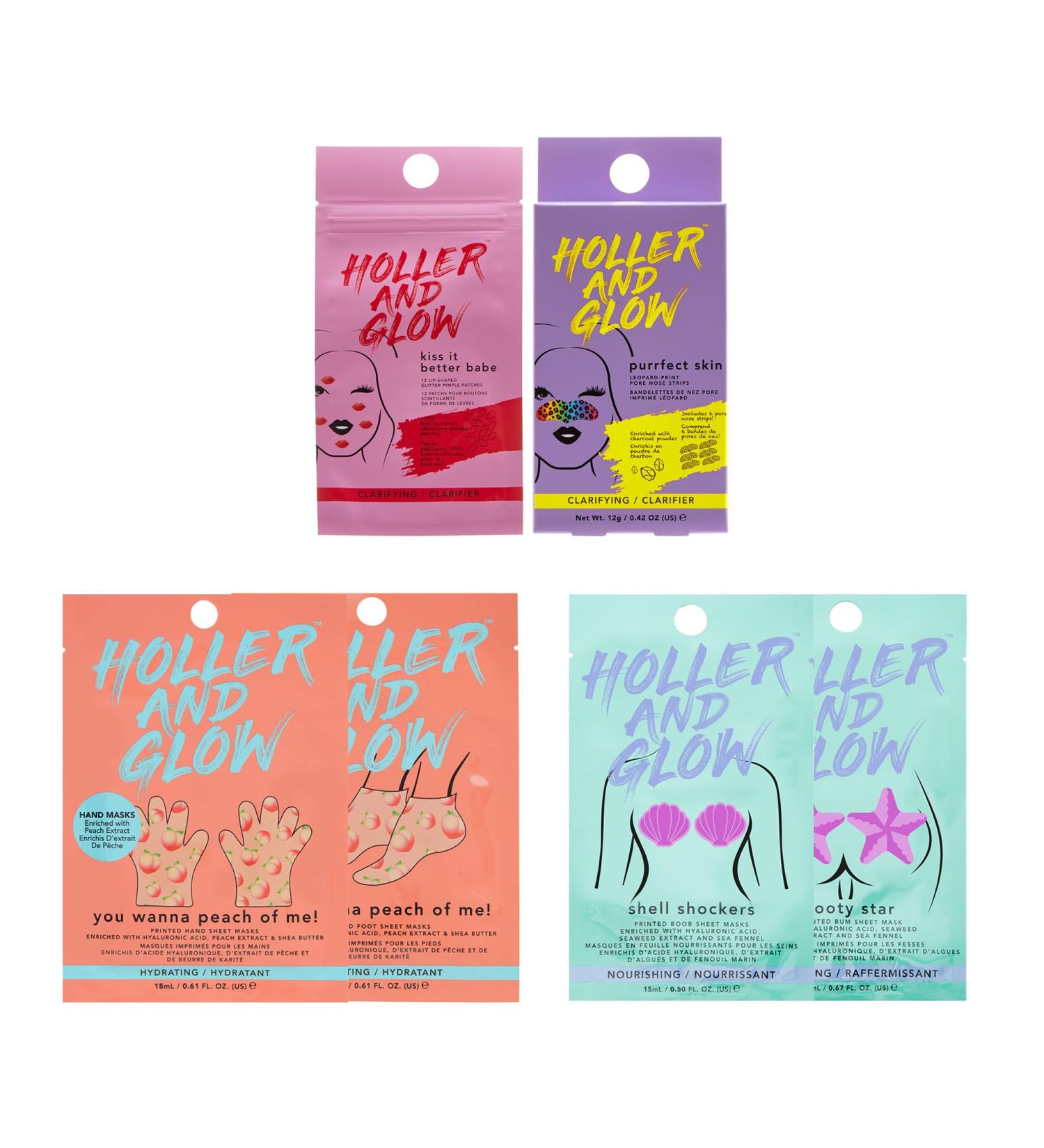 Buy Nails Inc Holler and Glow 7-Piece Masking Set - Ultimate Pamper Night (Value $25.93) | International Shipping Available - Buy Online on GoSupps.com