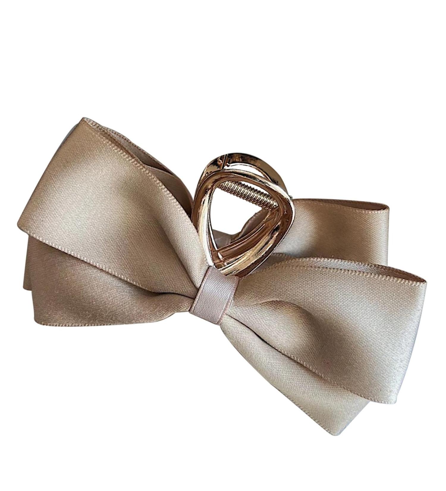 Bow Clips for Women Large Hair Claw Clamp Nonslip Claw Clip Big Bow Hair Barrette Hair Dress Up Accessories for Birthday Show Champagne - Buy Online on GoSupps.com