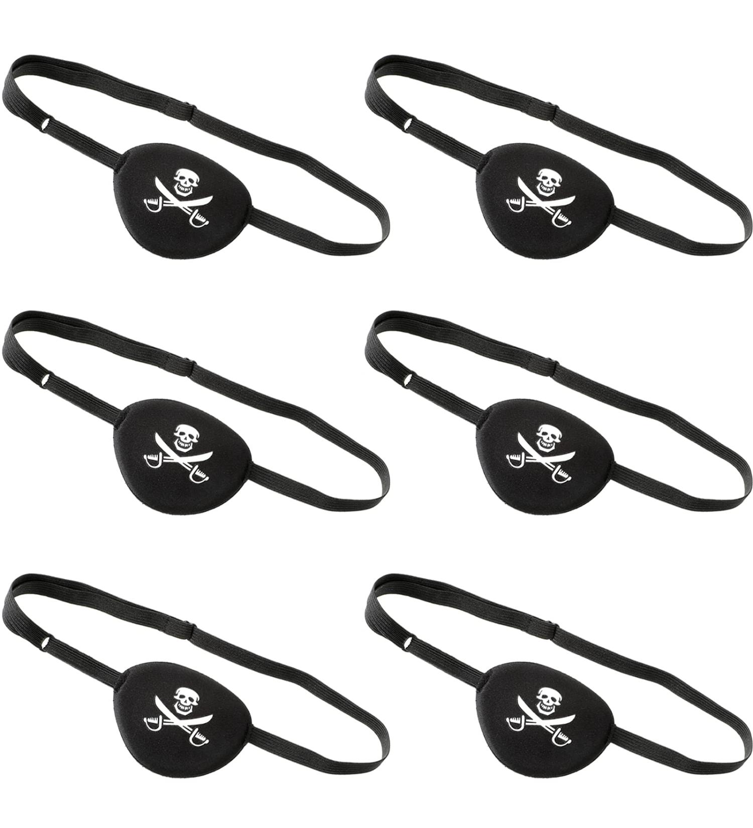 6 Pieces Pirate Eye Patch Black One Eye Skull Patch Pirate Captain Eye Patch Skull Crossbone Eye Patch 3D Adjustable Single Eye Patch Eye Mask for Adults Kids Party Favors Decorations - Buy Online on GoSupps.com