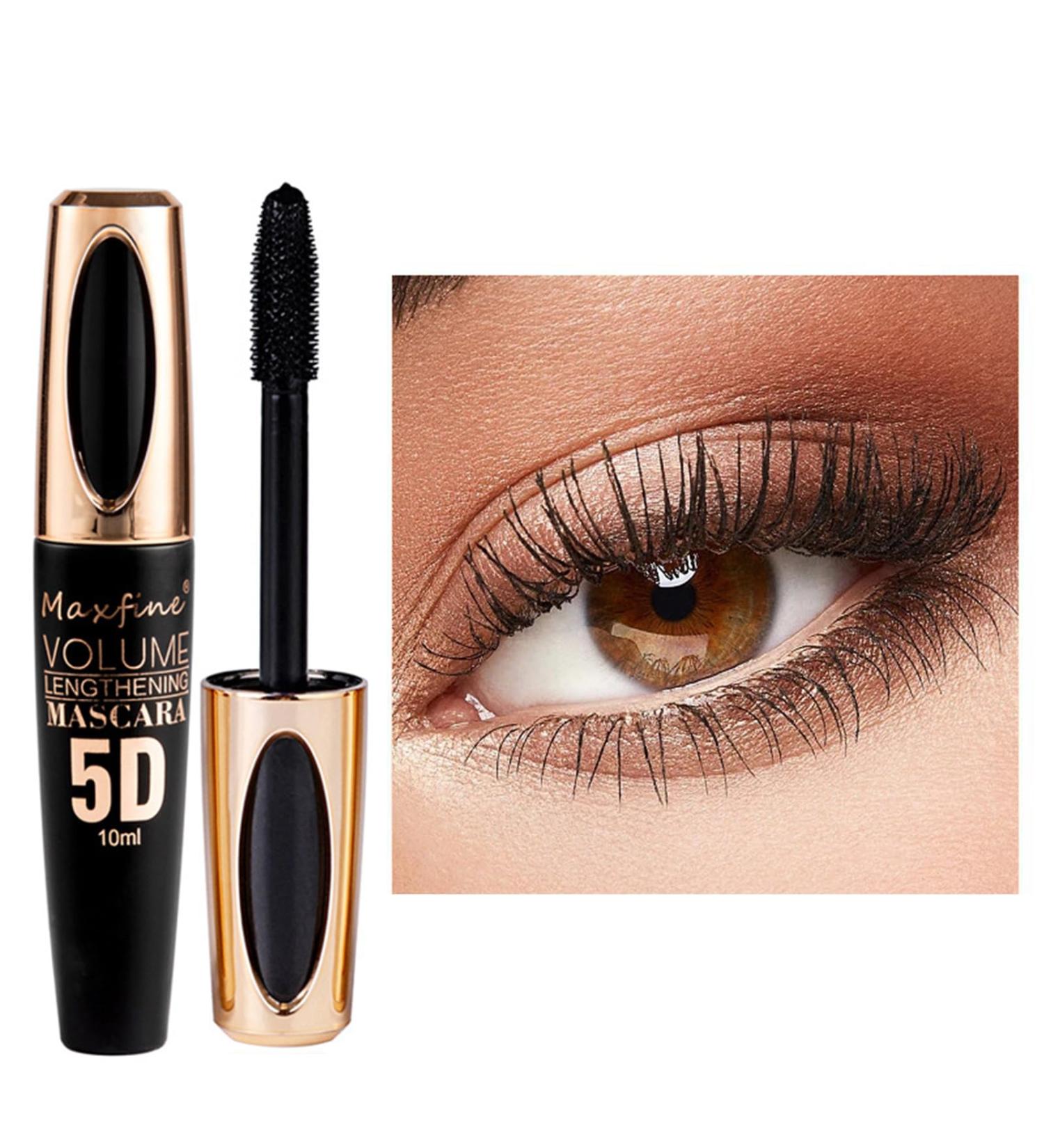  HISUNBEN Waterproof black mascara 10ml - Long-lasting - For Christmas Halloween parties weddings - Black box - Buy Online on GoSupps.com