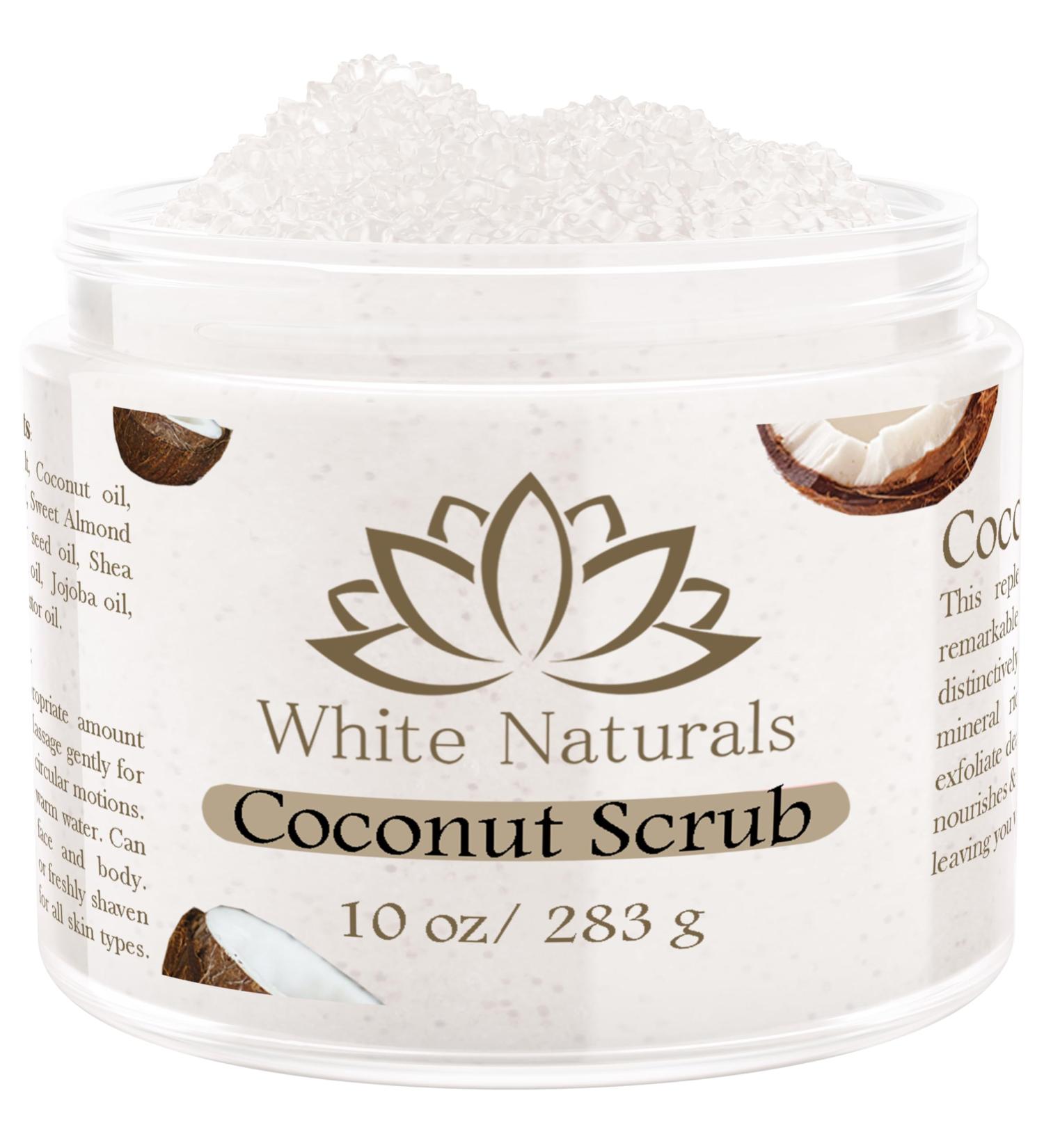 Organic Coconut Oil Scrub Exfoliating Salt Body Scrub Deep Cleansing for Soft Skin Remove Dead Skin Cells Great for Toning Skin Acne Stretch Marks Cellulite Bump Eraser Natural Skincare Exfoliant Coconut scrub - Buy Online on GoSupps.com