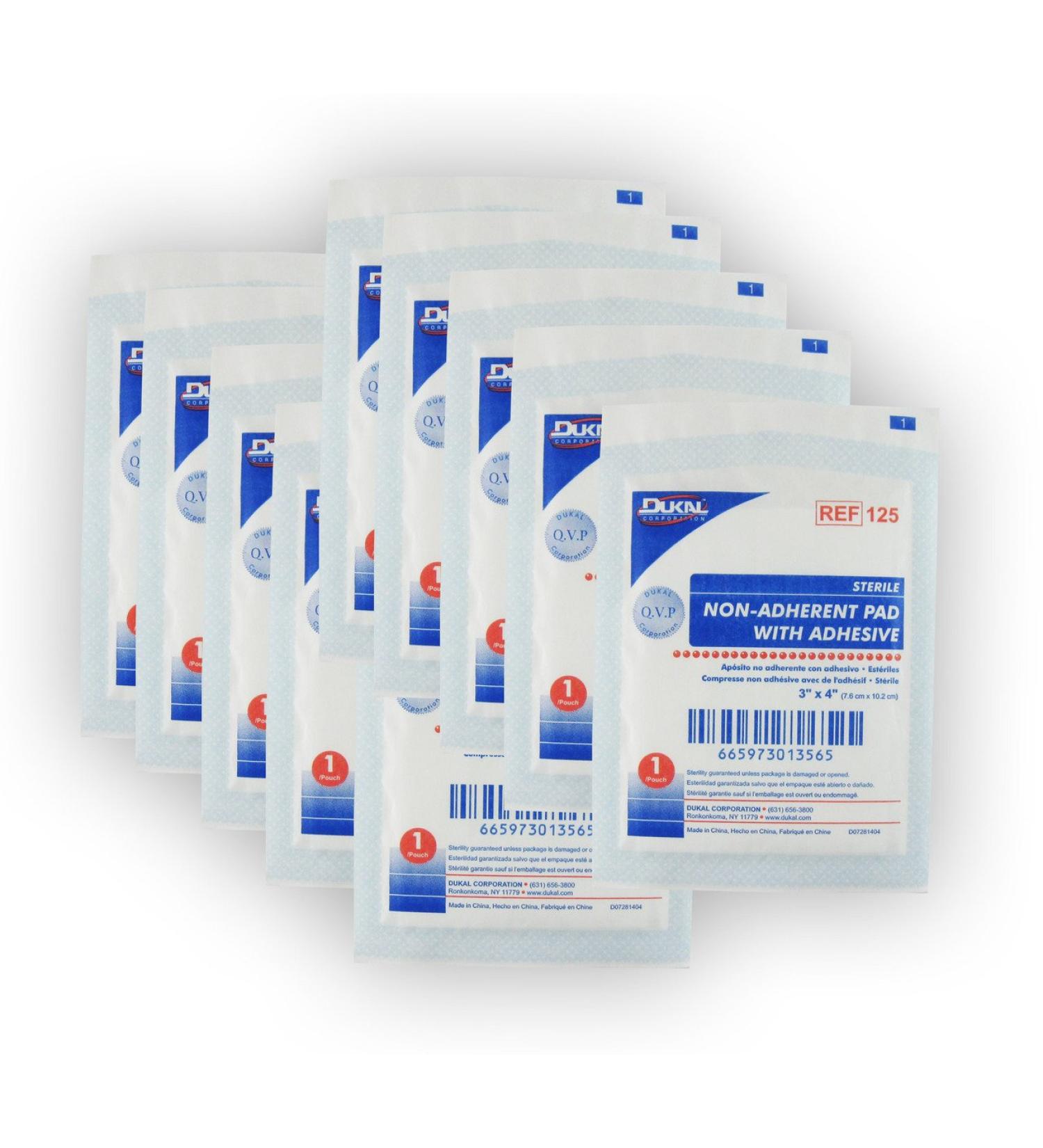 3 X 4 NON-ADHERENT PAD W/ ADHESIVE - 10 PACK
