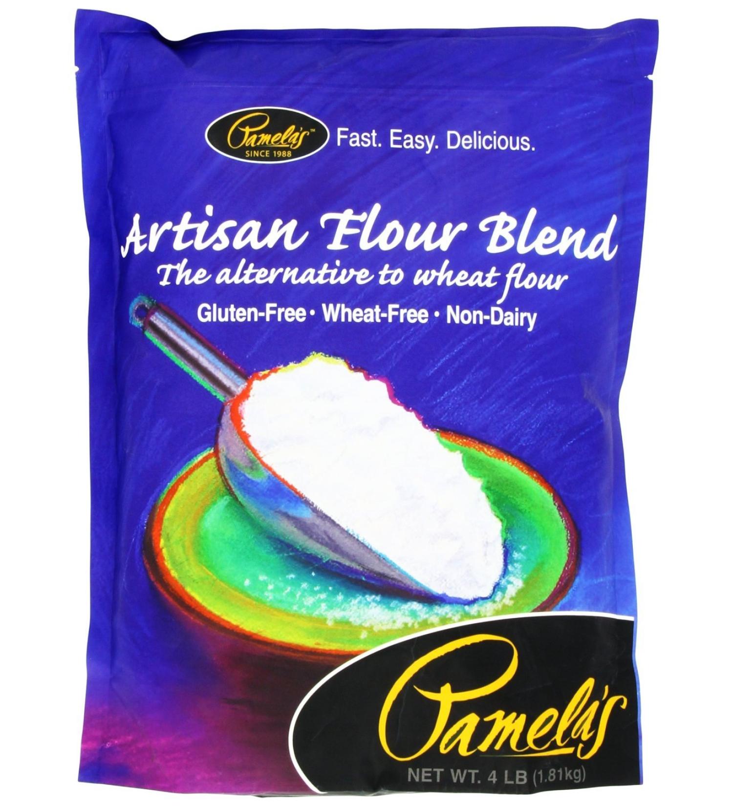 Pamela's Gluten-Free All Purpose Artisan Flour Blend, 4 Pounds (Pack of 3)