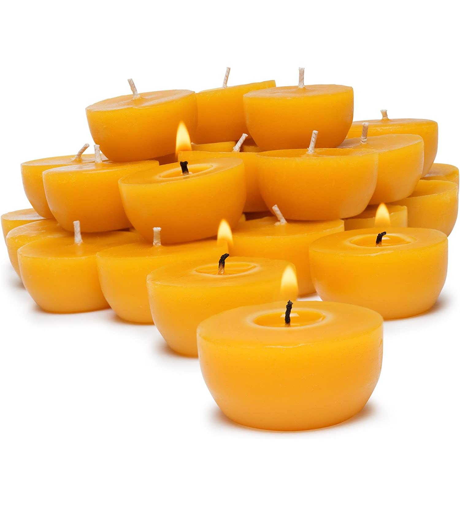 Serenibee Beeswax Tea Lights - Bulk 30 Count | Natural Candle Refills - Buy Online on GoSupps.com