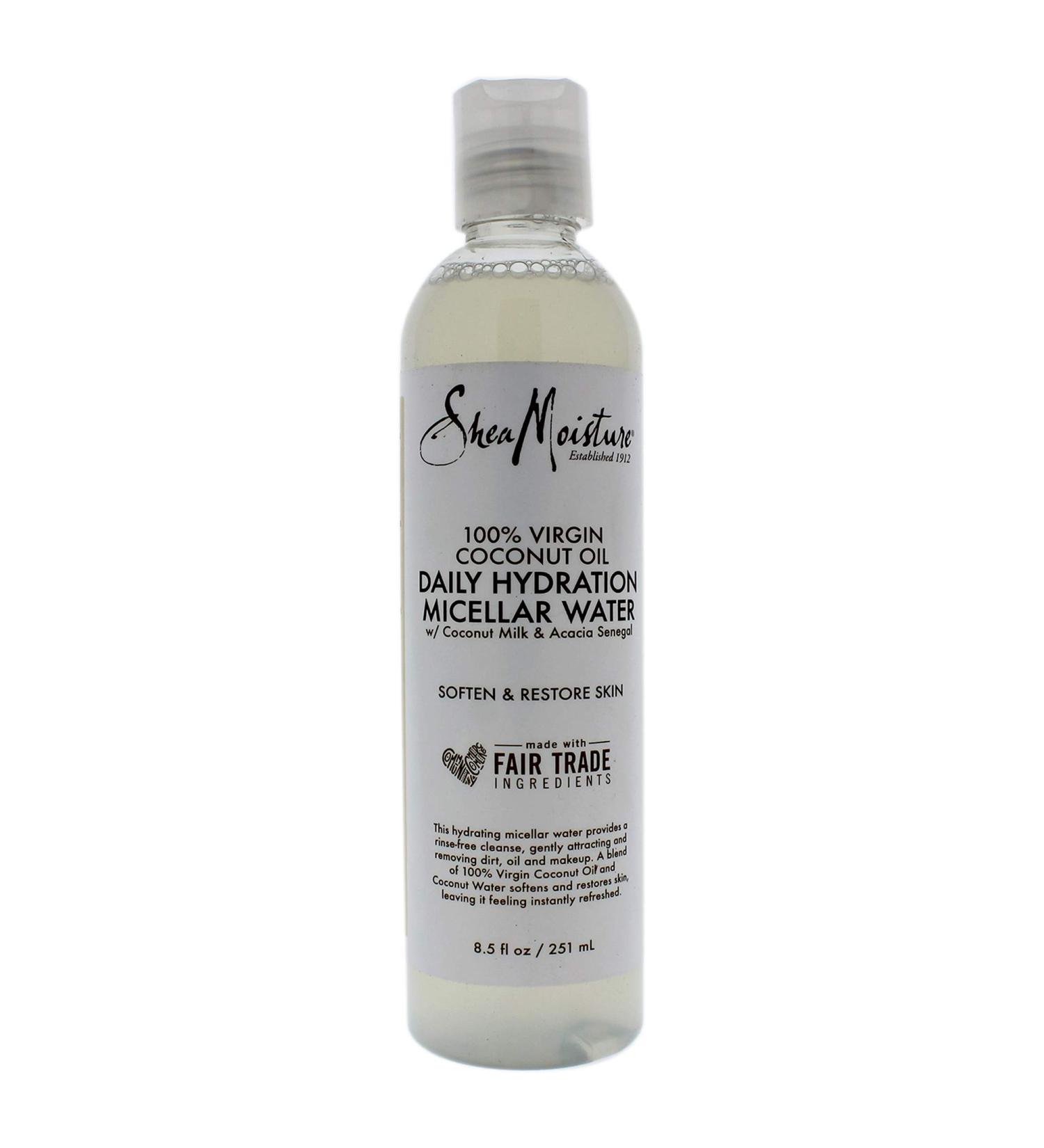 Shea Moisture 100 Percent Virgin Coconut Oil Daily Hydration Micellar Water 8.5 Ounce