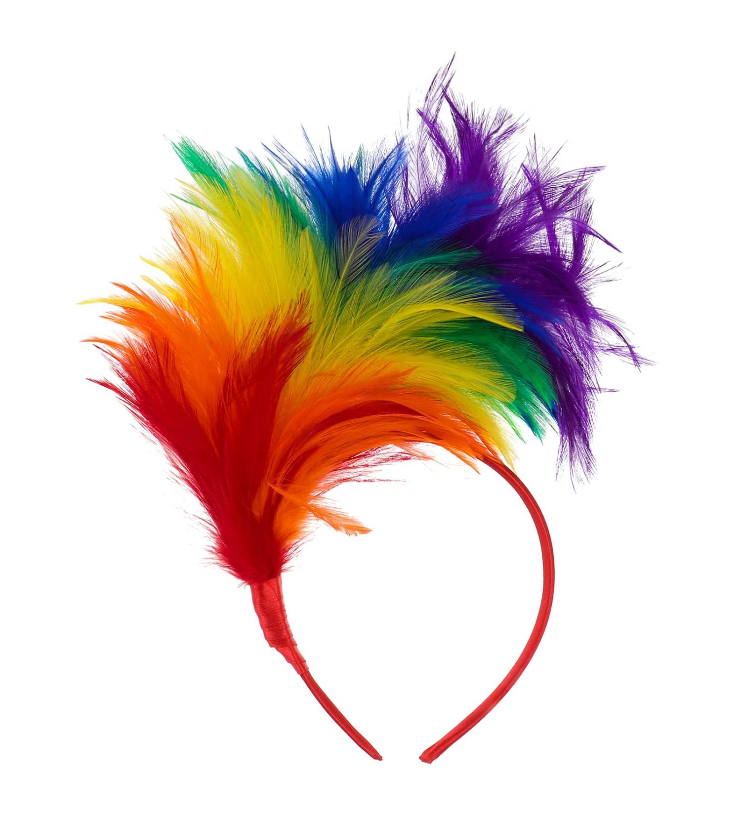 Lurrose Colorful Feather Fascinator Headband | Elegant Wedding Hair Accessories for Parties - Buy Online on GoSupps.com