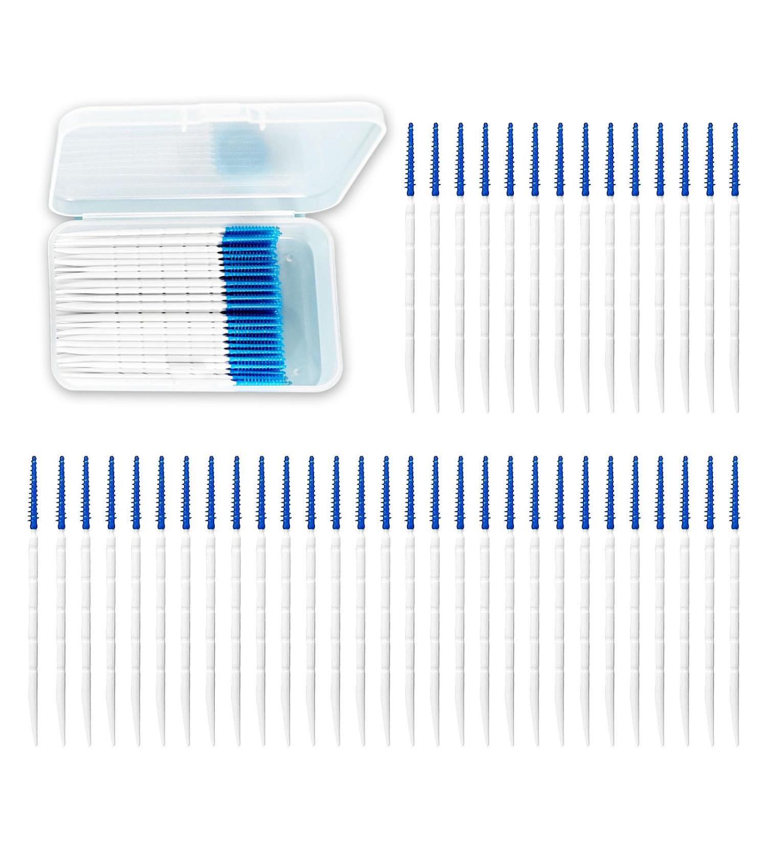 Xnivuis 260 Interdental Brushes & Silicone Tooth Picks for Braces - Effective Mouth Cleaning Tools in Blue - Buy Online on GoSupps.com