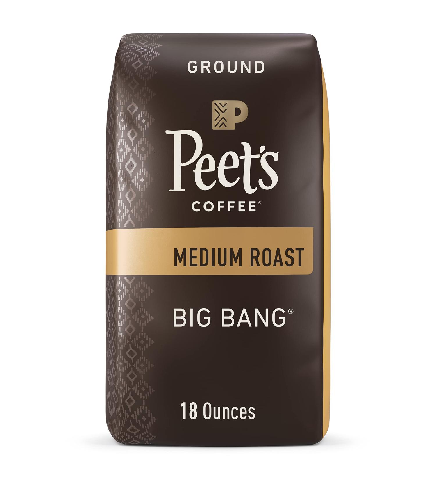Peet's Coffee Big Bang Medium Roast Ground Coffee 18oz - Pack of 1 - Buy Online on GoSupps.com