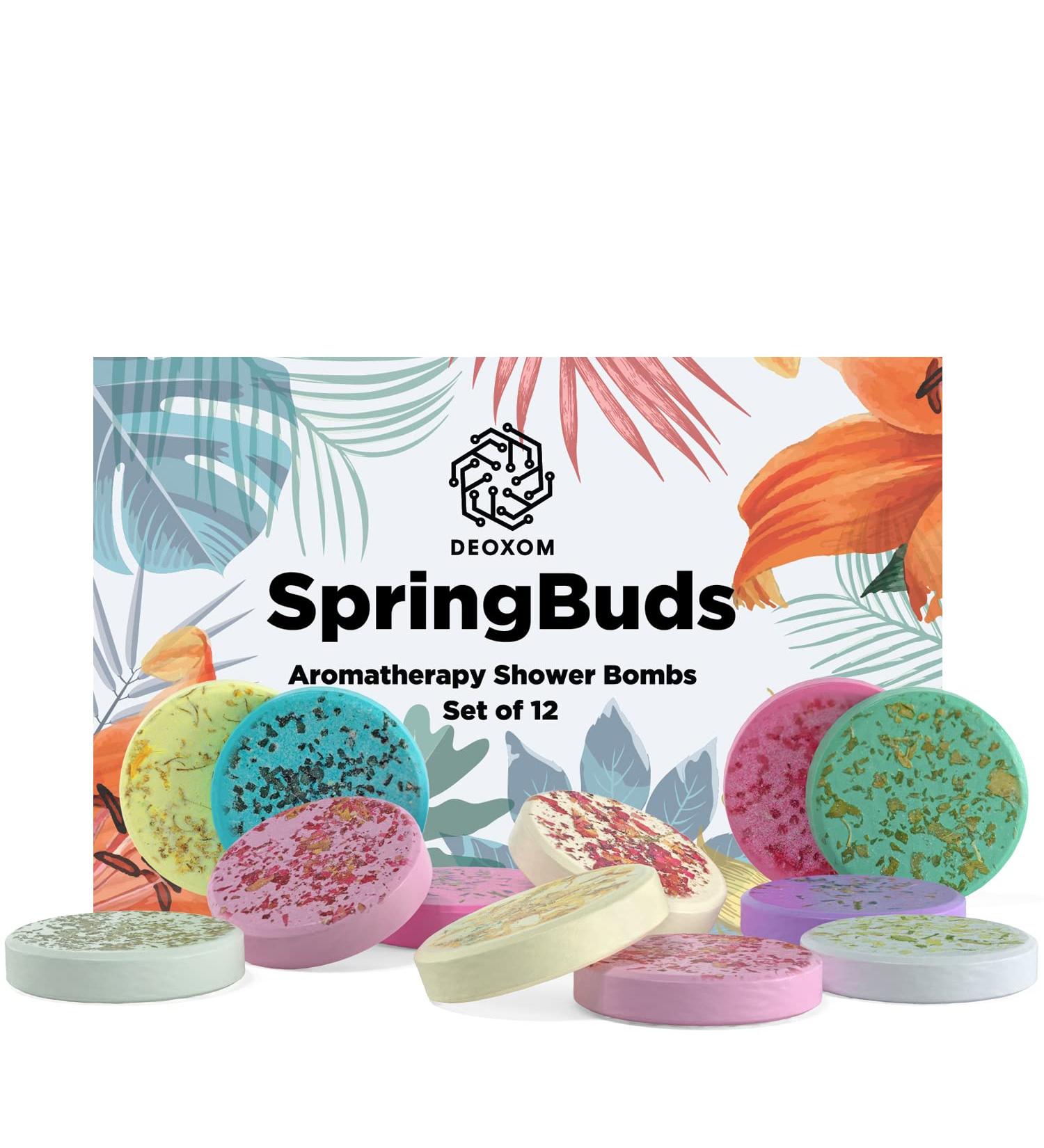 Deoxom Shower Bombs - Natural Vegan Steamers for Women - Stress-Relief Beauty Essentials with Essential Oils - Buy Online on GoSupps.com