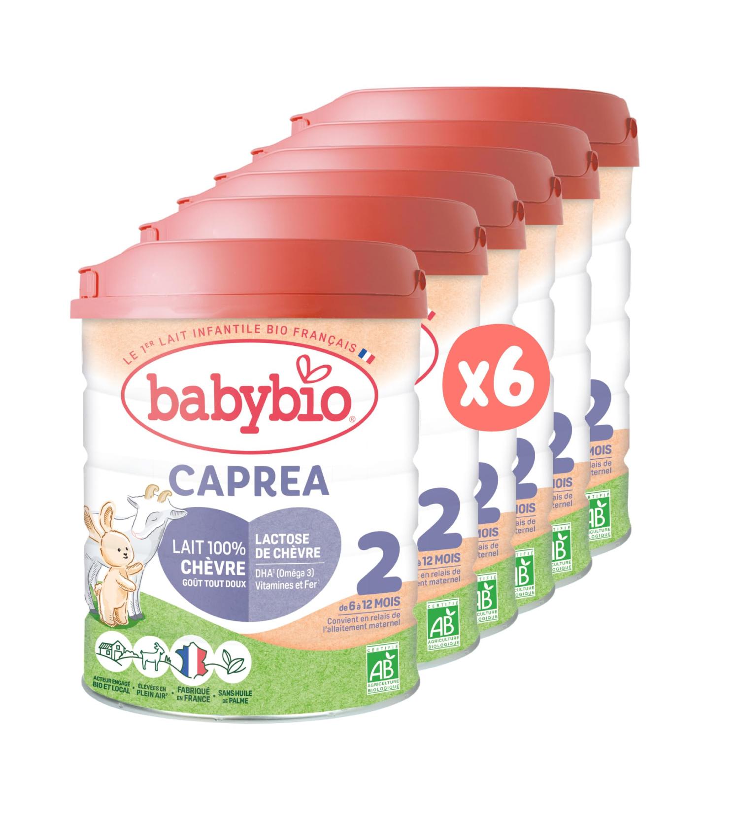 Babybio Caprea 2 - lot de 6