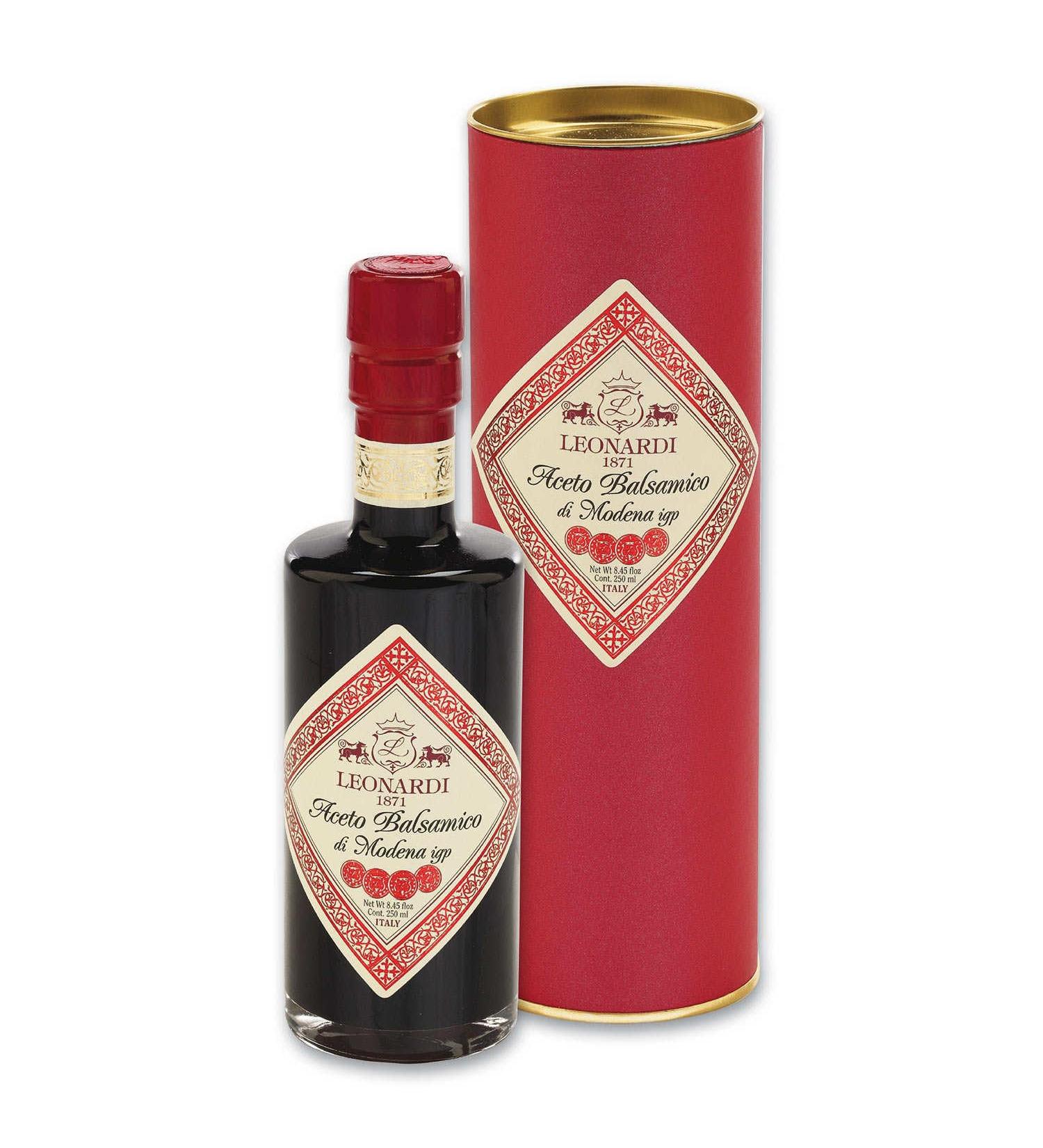 Leonardi - Balsamic vinegar of Modena red capsule 8 years of age - 4 Medals - Buy Online on GoSupps.com
