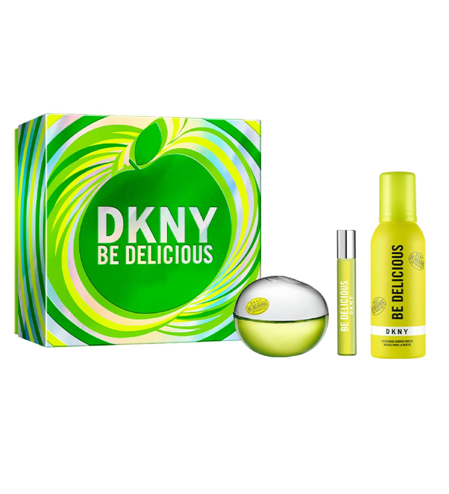DKNY Be Delicious Eau de Parfum 3 Piece Gift Set (Perfume w/ Shower Mousse) - Buy Online on GoSupps.com