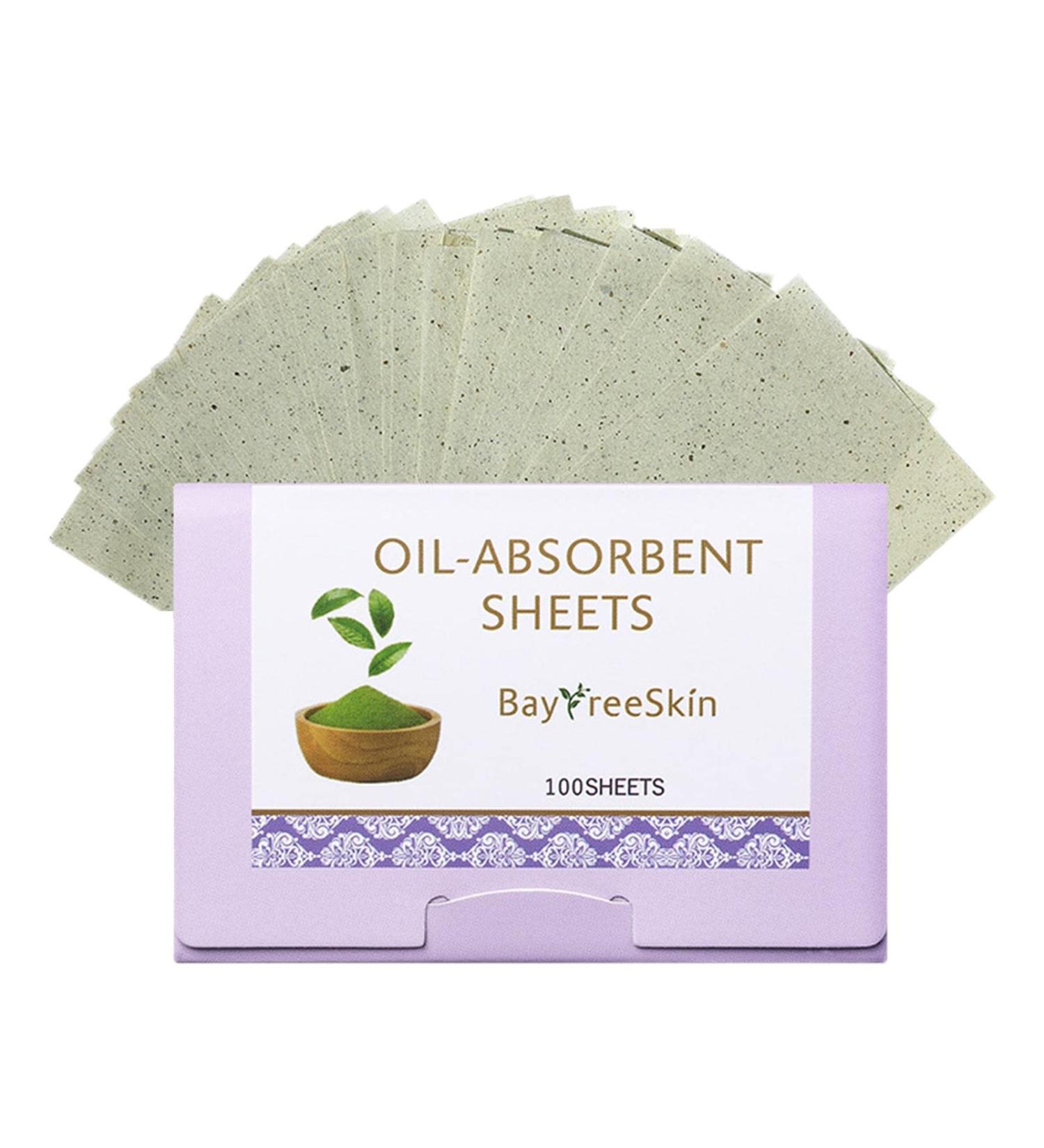 Oil Absorbing Sheets Roller | Natural Green Tea Blotting Paper - 100 Oil Absorbing Sheets Face Blotting Sheets for Removing Oil Grease & Preventing Blackheads  - Buy Online on GoSupps.com
