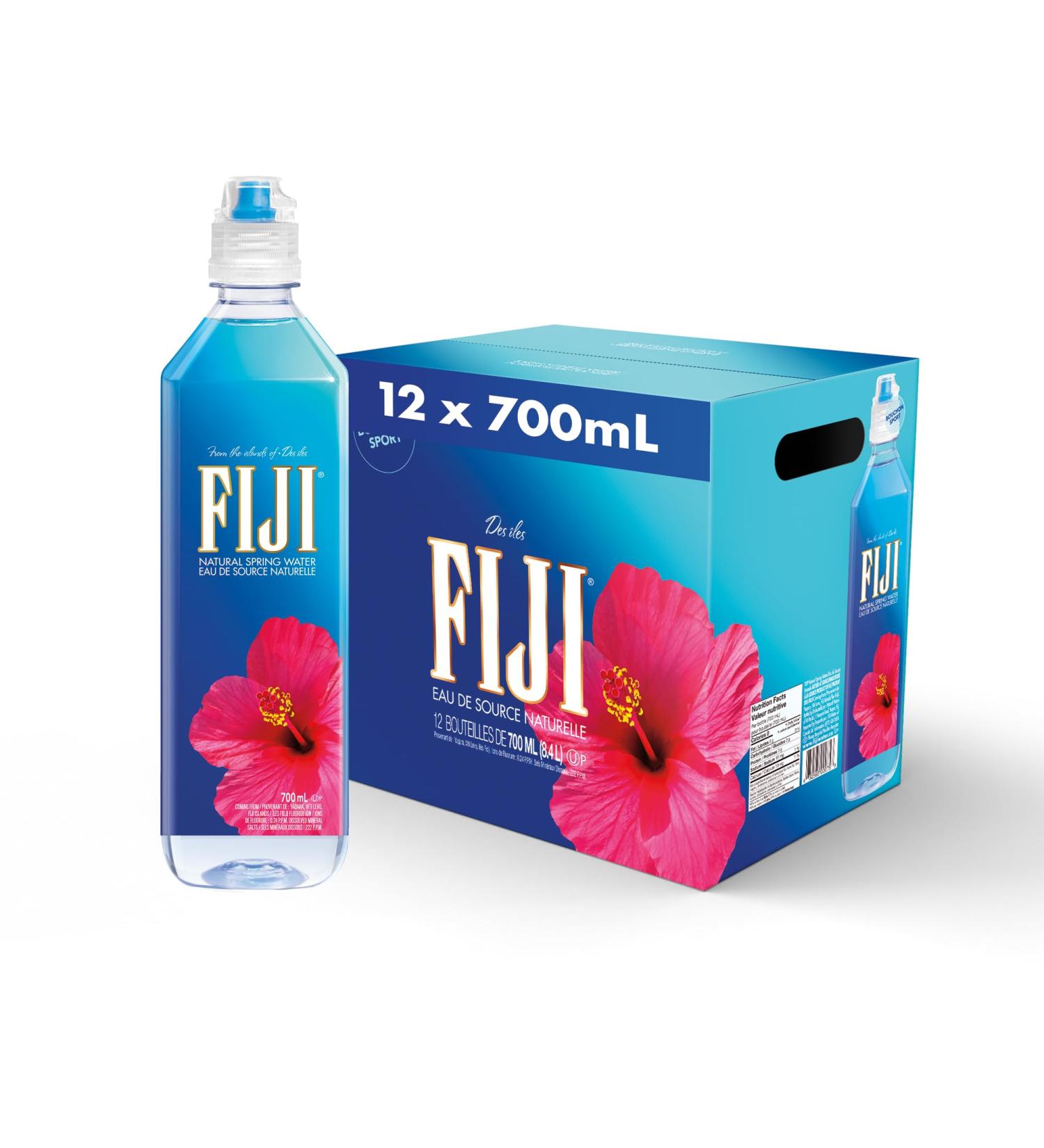 Fiji Natural Artesian Water 700mL 23.7 fl oz (PT Pack Of 12) - Buy Online on GoSupps.com