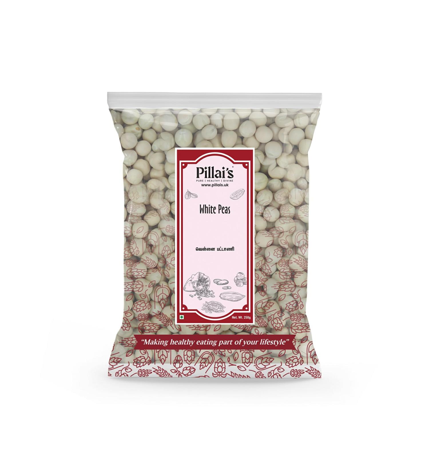 Pillai's White Peas (Whole) - 250 grams - Buy Online on GoSupps.com