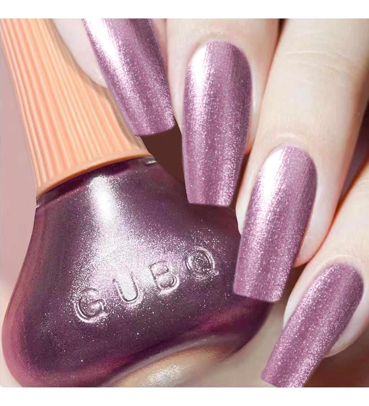 DouborQ Rose Gold Nail Polish Long-lasting Glossy Nail Art Varnish (14) Metal Rose Gold - Buy Online on GoSupps.com