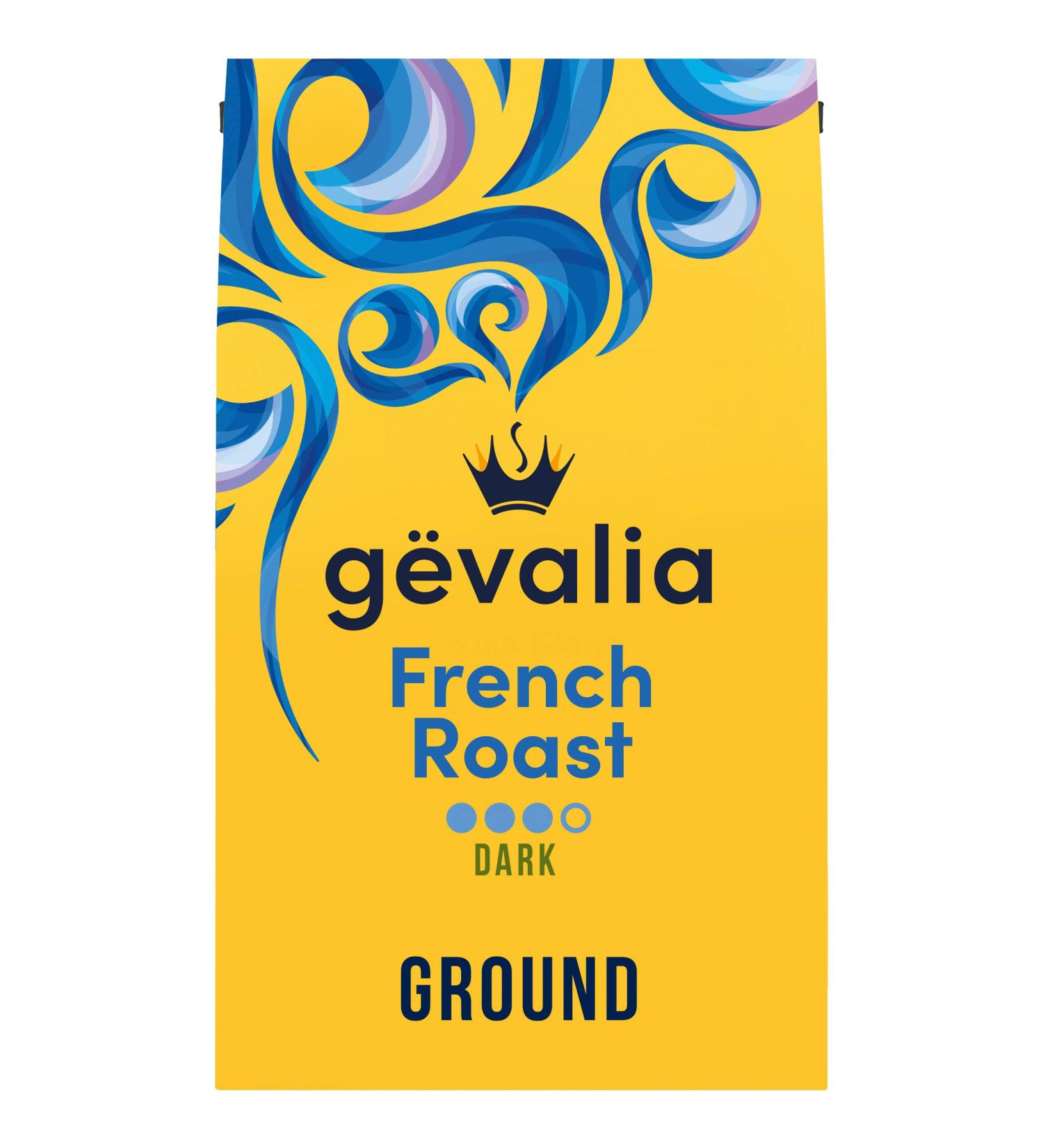 Gevalia French Roast Dark Ground Coffee - 20 oz Bag - Buy Online on GoSupps.com