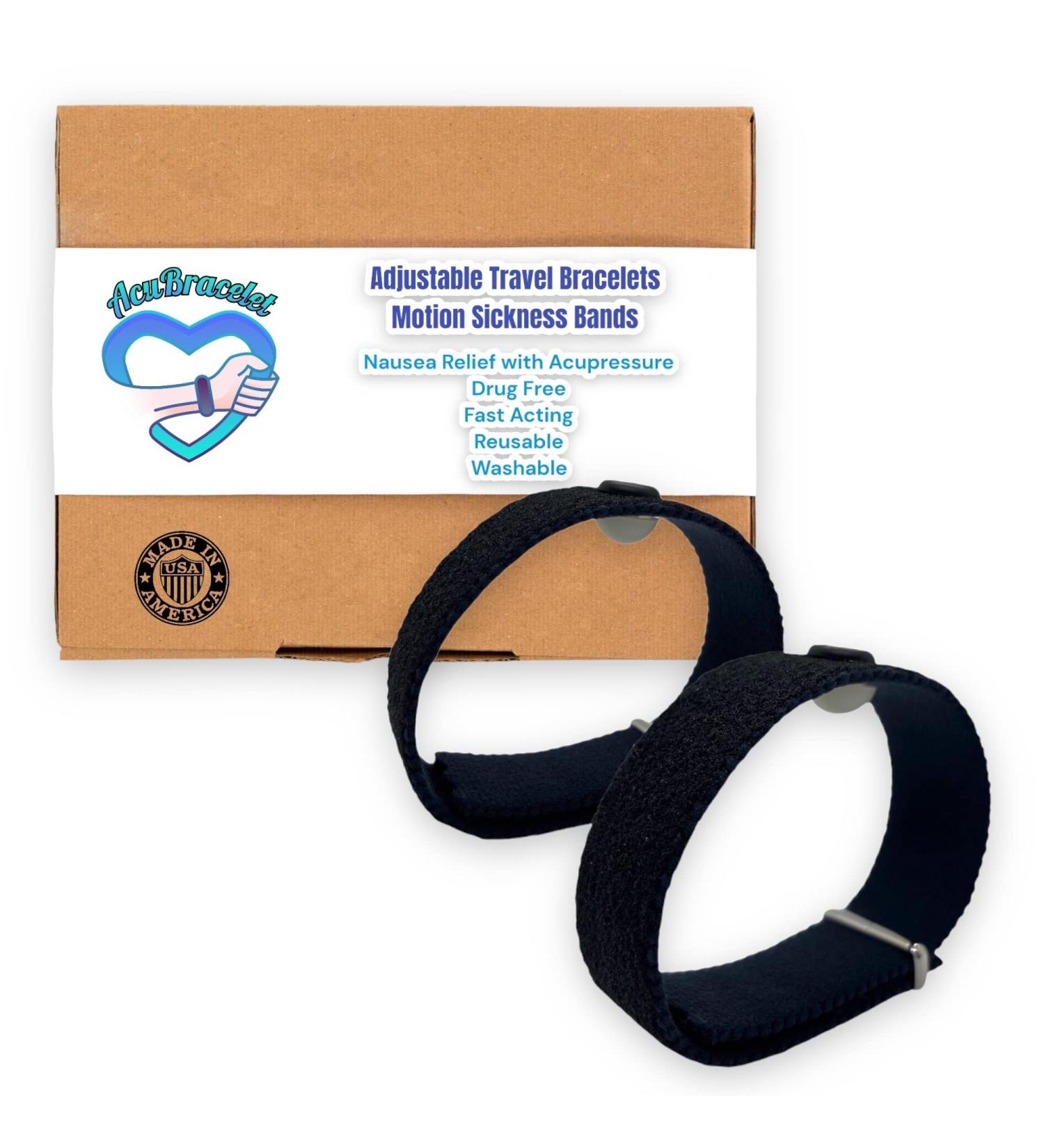 Adjustable Black Healing Bracelet for Movement Disorders - Anti-Indulgence Velcro Fastener Unisex - XLarge 10 (25.4 cm) - Buy Online on GoSupps.com