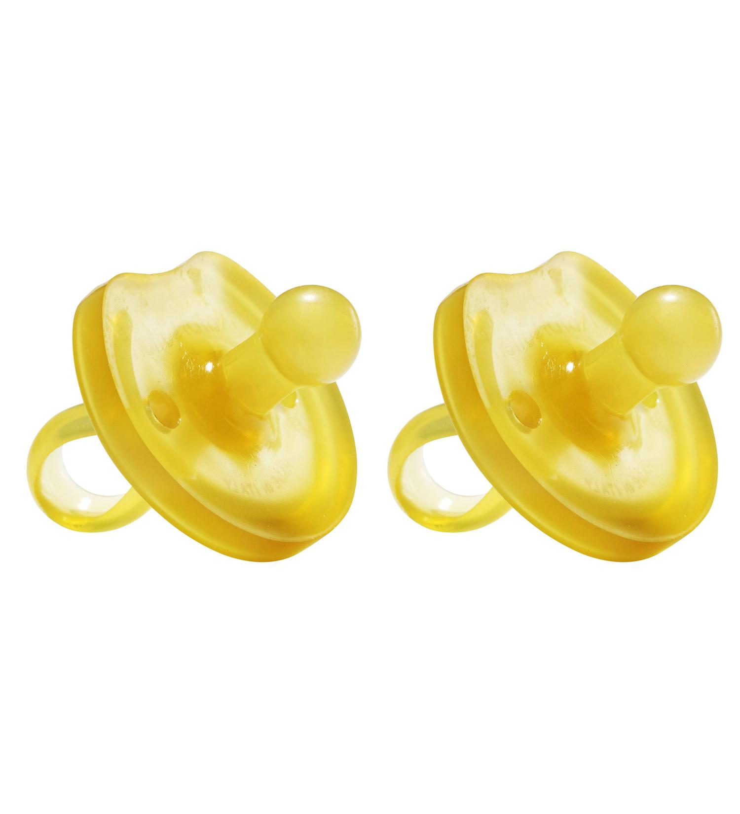 Natursutten Butterfly Natural Rubber Pacifier Rounded 2-Pack (0-6 Months)