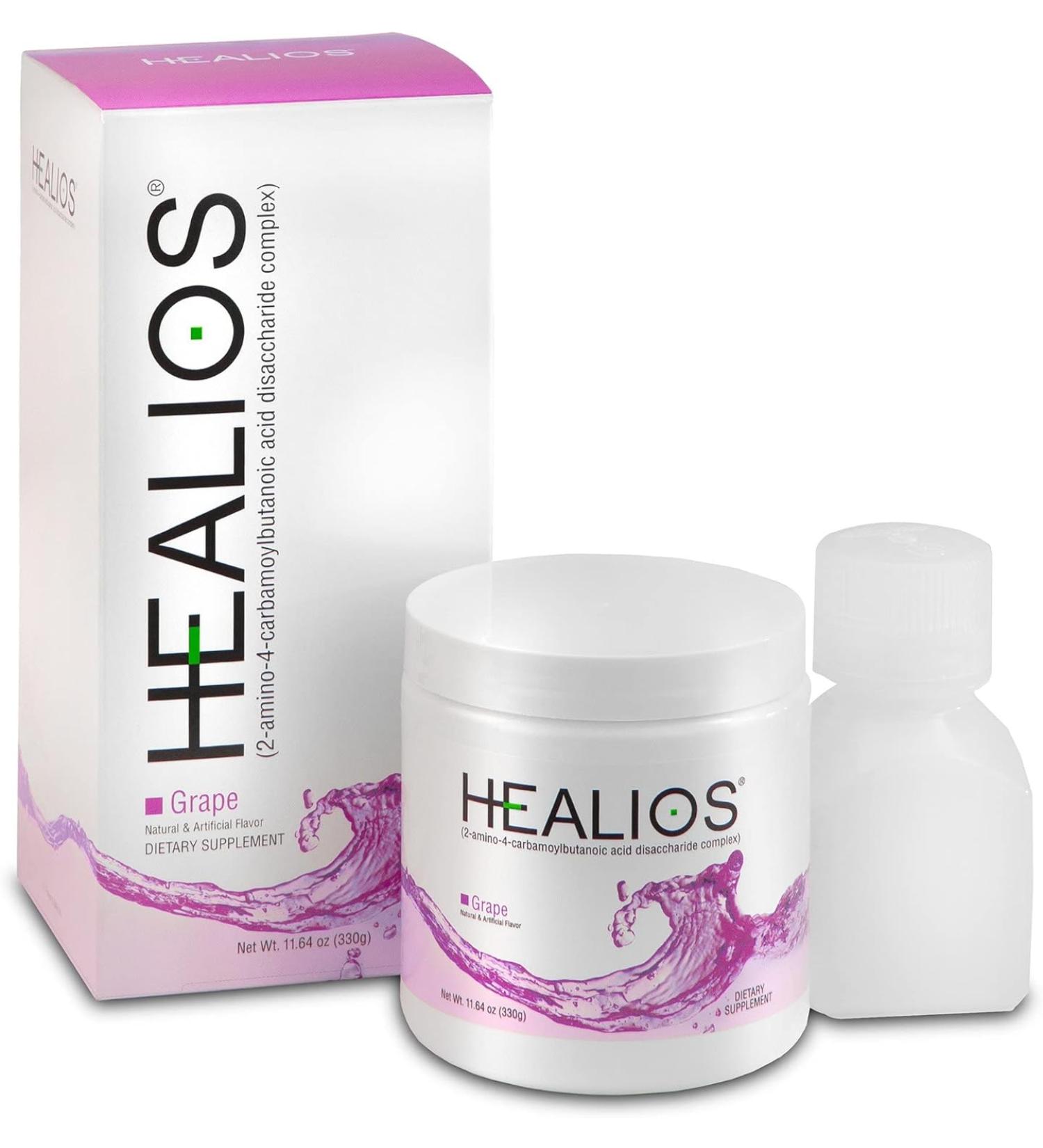 HEALIOS Grape Oral Health Supplement Powder - 11.64 oz Unflavored with L-Glutamine, Trehalose, L-Arginine - Naturally Sourced Dietary Supplement (Pack of 1) - Buy Online on GoSupps.com