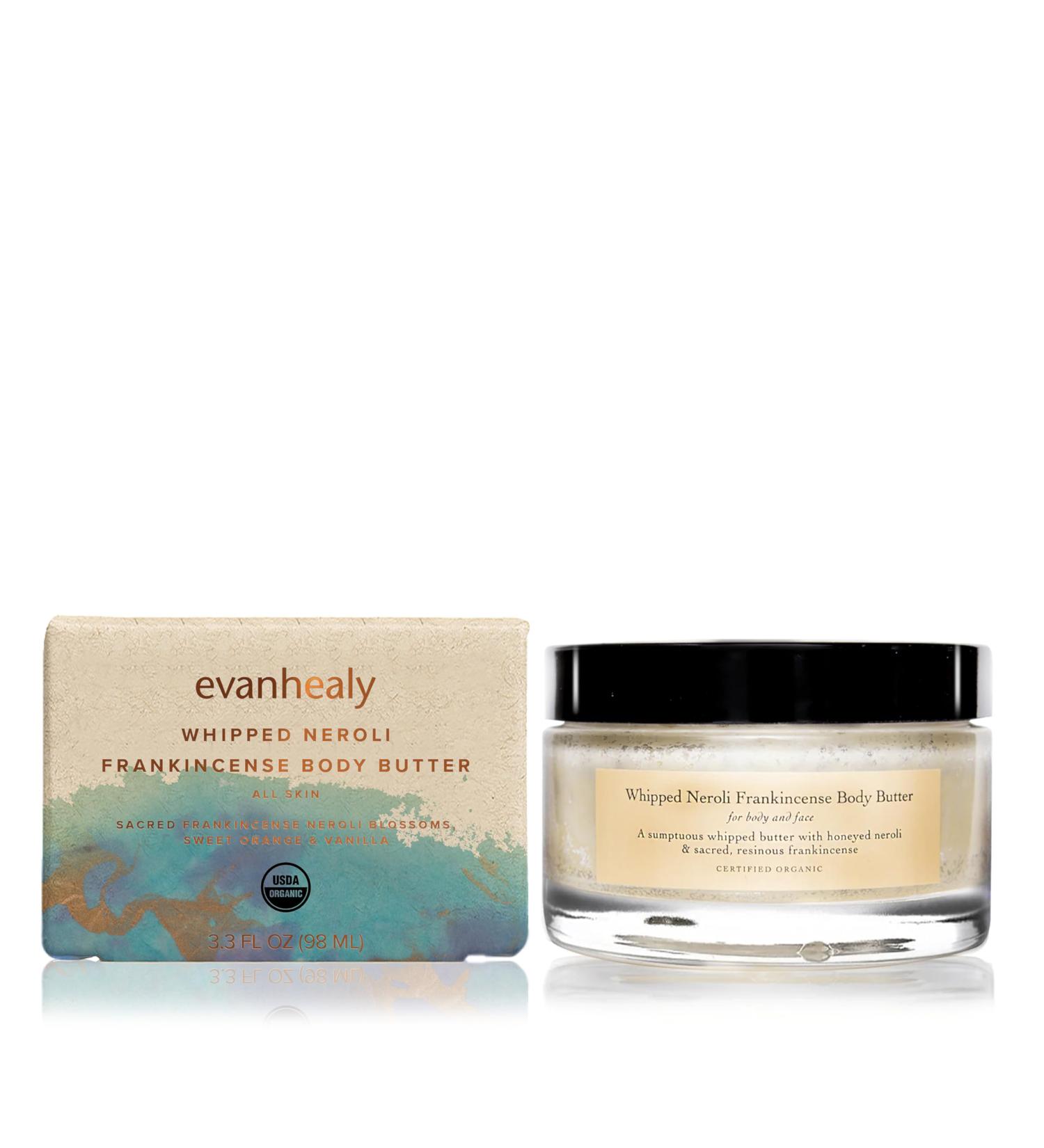 evanhealy Whipped Neroli Frankincense Body Butter | Organic Shea with Silky Plant Oils to Soften & Moisturize All Skin | For Face and Body - Buy Online on GoSupps.com