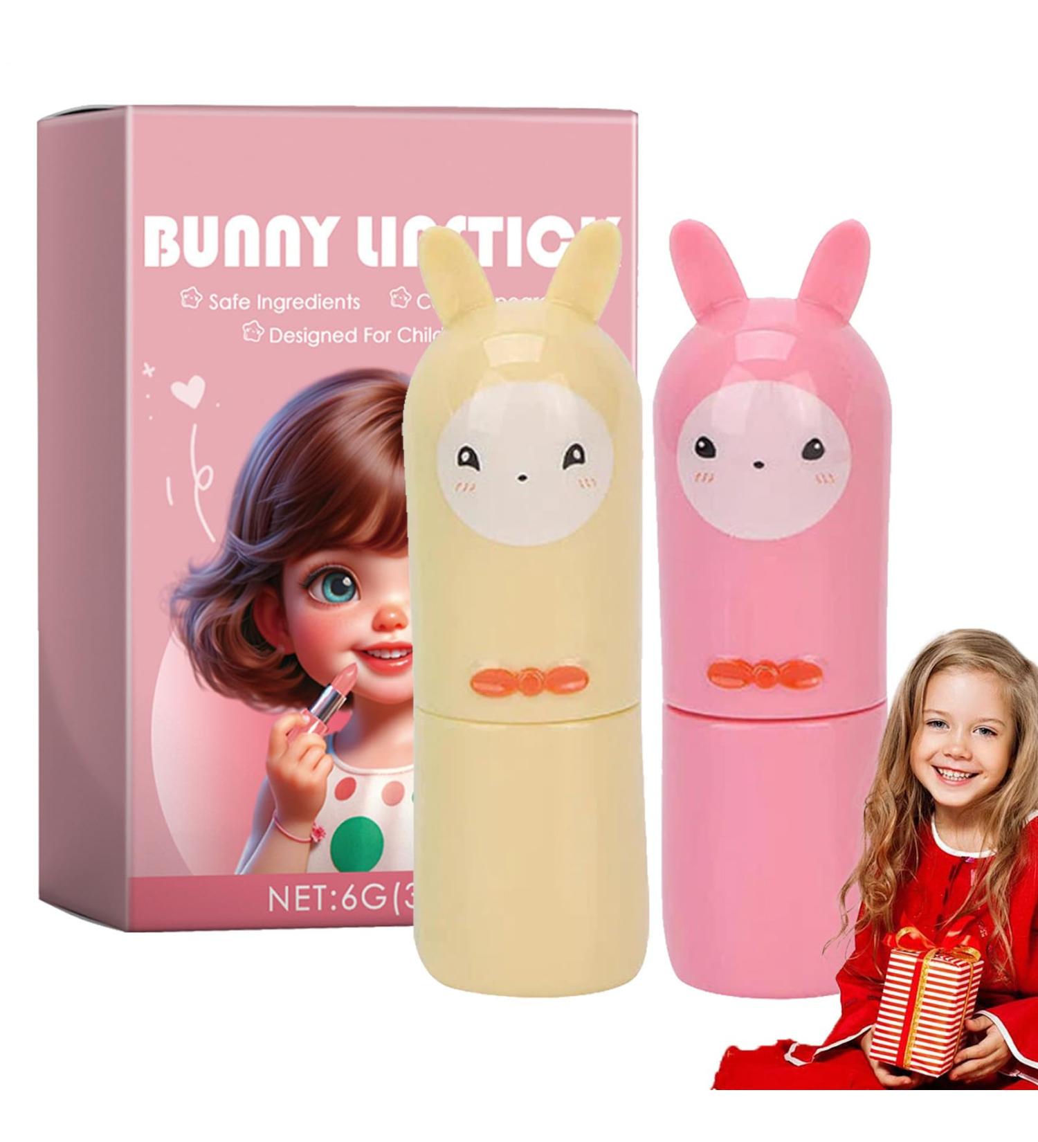 Lipstick for Kids Girl Makeup Set Pretend Play Lipstick Kid-Friendly Washable Real Cosmetics Safe for Teen Girls Perfect for Party Favors 2 Pieces - Buy Online on GoSupps.com