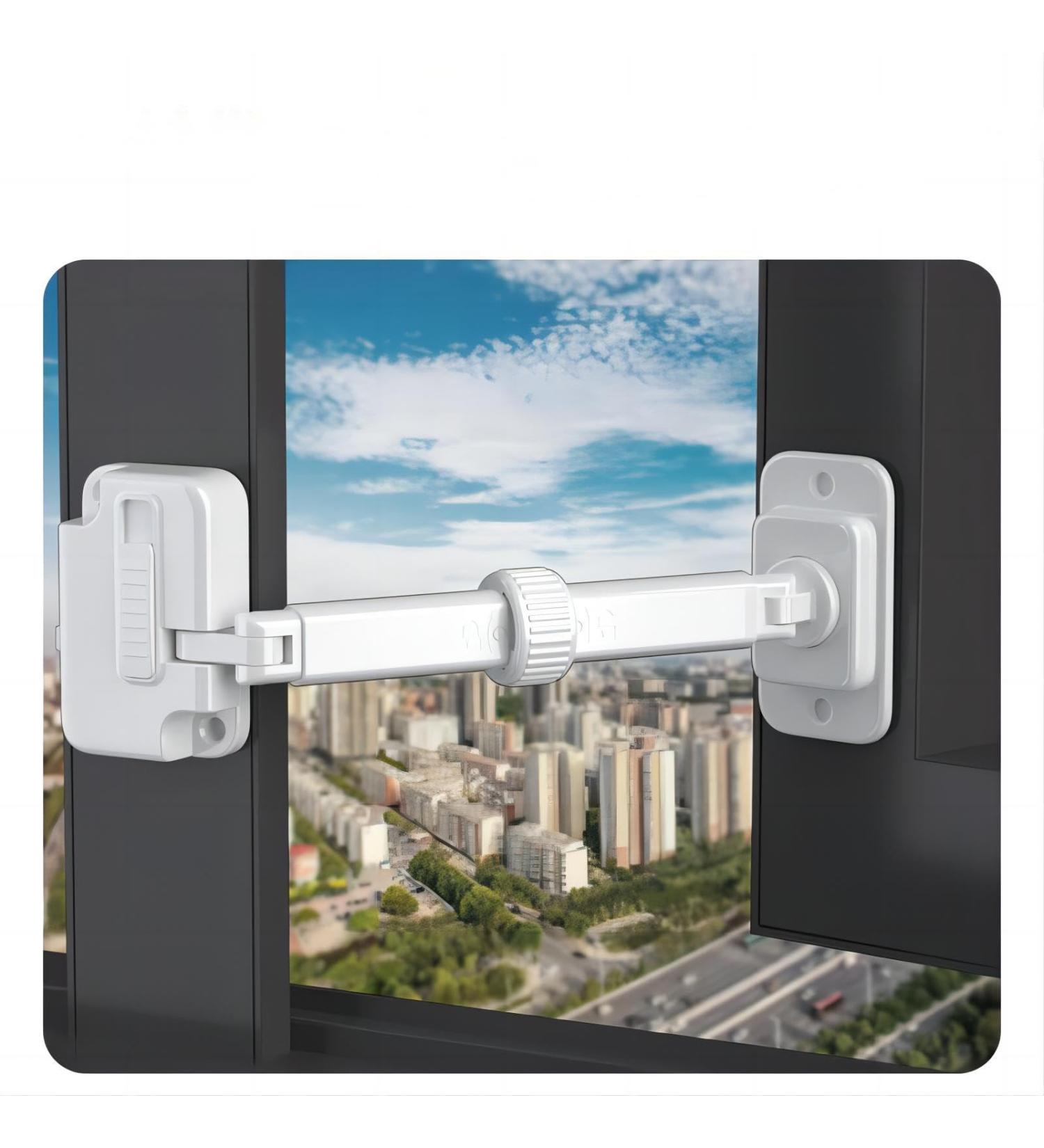Buy 2x Adjustable Child Safety Window Locks - Self-Adhesive for Cupboards Drawers Ovens & More | Ideal for Babies Toddlers & Pets - Secure Your Home | International Shipping - Buy Online on GoSupps.com