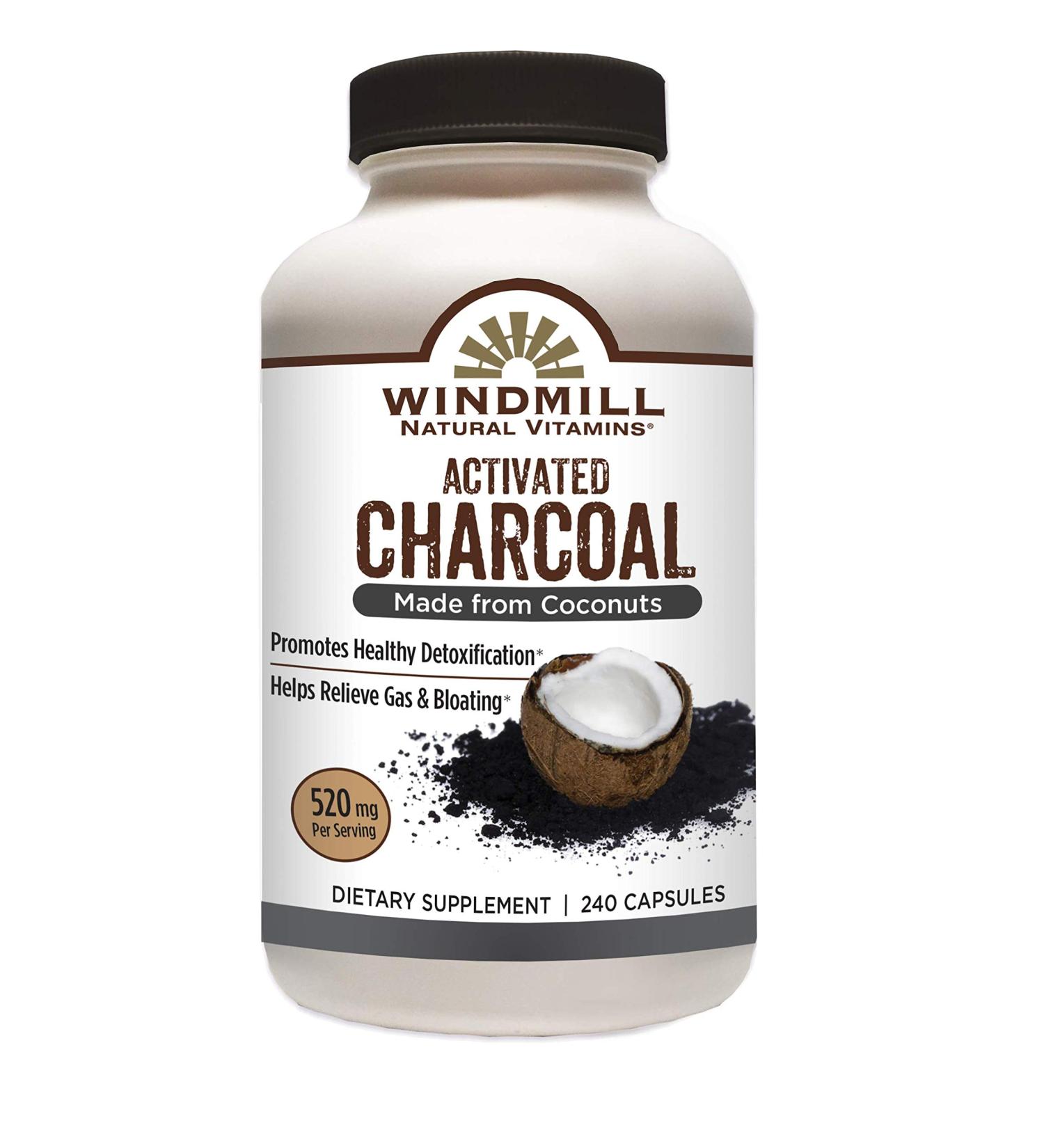 Wind Mill Wind Mill Activated Charcoal 1000 MG (240 Capsules) 240Count