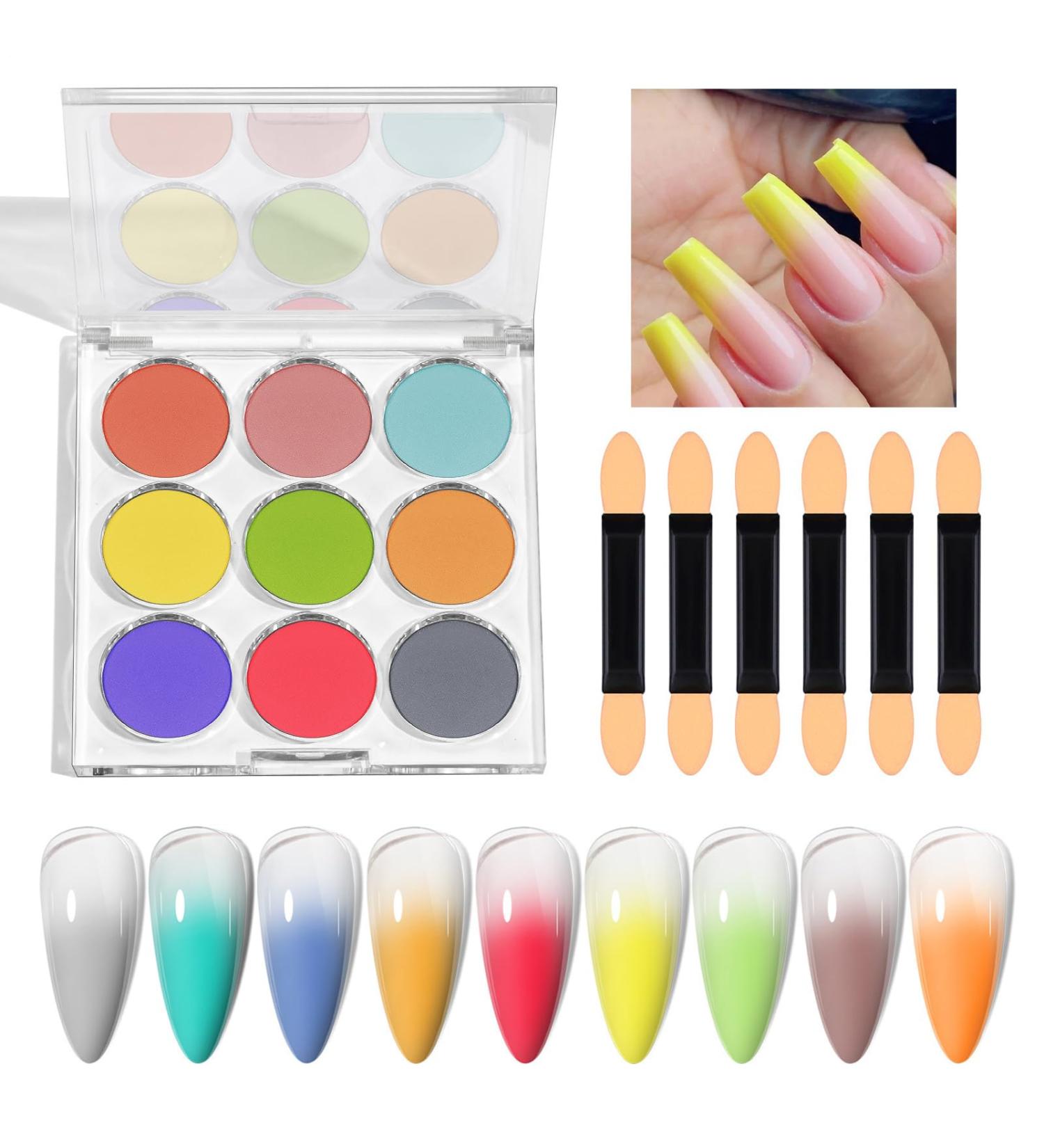 Poudre Scintillante Pour Ongles | Finition Effet Miroir Magique Brillant - Set De Poudres | D coration Arc-en-D grad Brillante DIY pour P ques Halloween No l CF01 - Buy Online on GoSupps.com