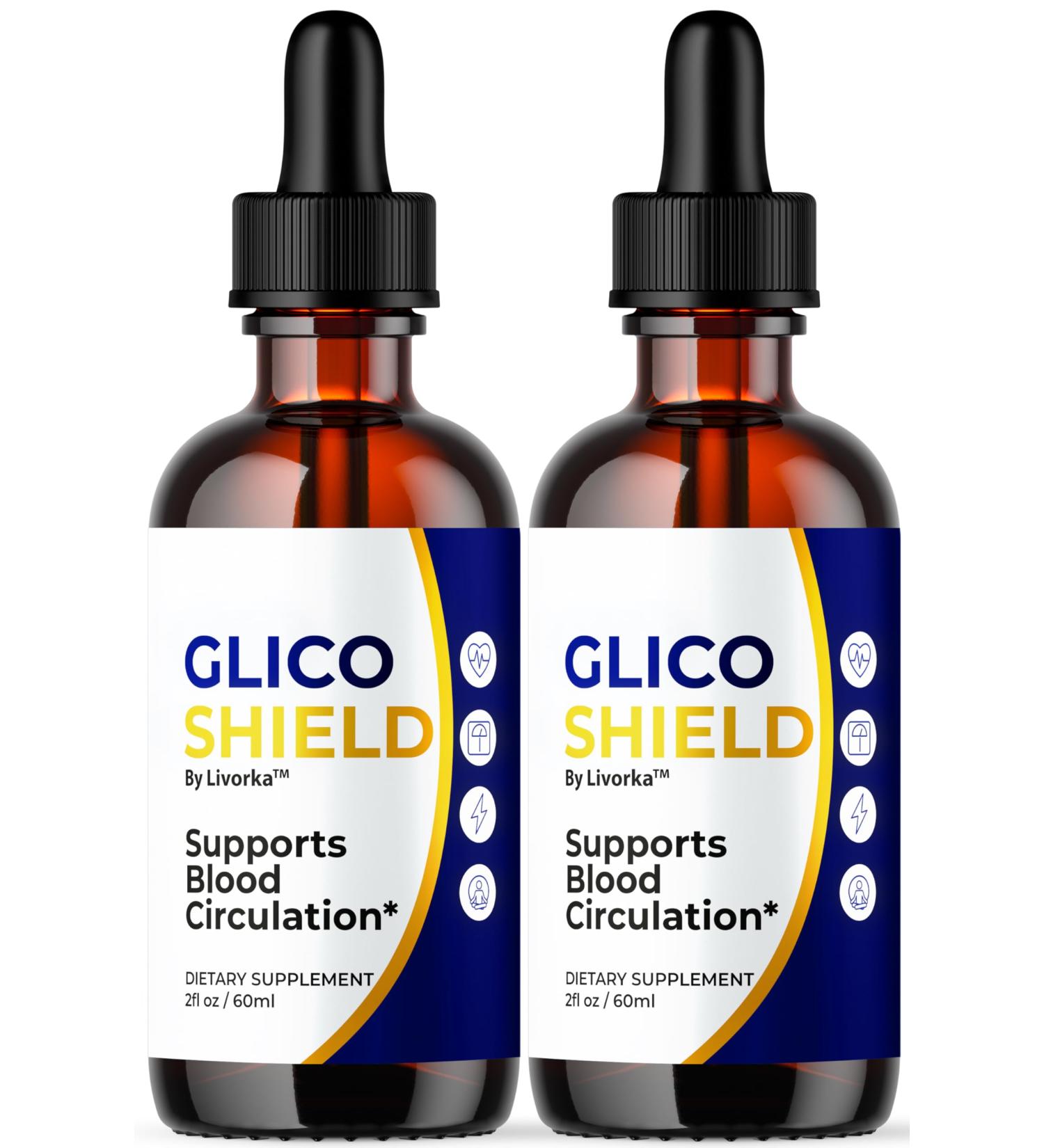 (2 Pack) GlicoShield Drops - Official GlicoShield Pro Support Supplement Drops - Maximum Strength Original Natural To Overall Wellness And Support Health GlicoShield Reviews 2 Bottles For 2 Months - Buy Online on GoSupps.com