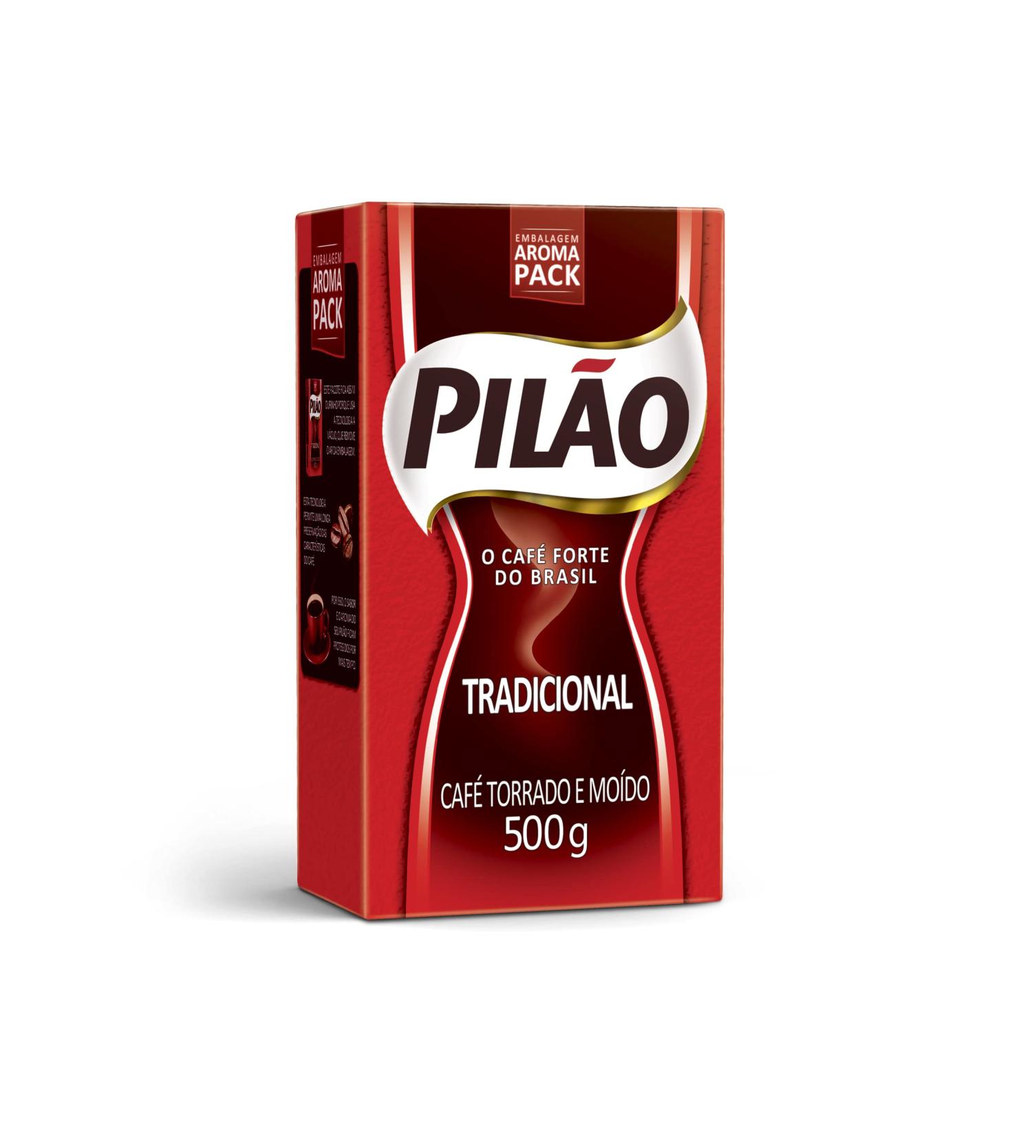 Pilao Robust - The strong coffee of Brasil Strong and Full Bodied (red) 500g - Buy Online on GoSupps.com