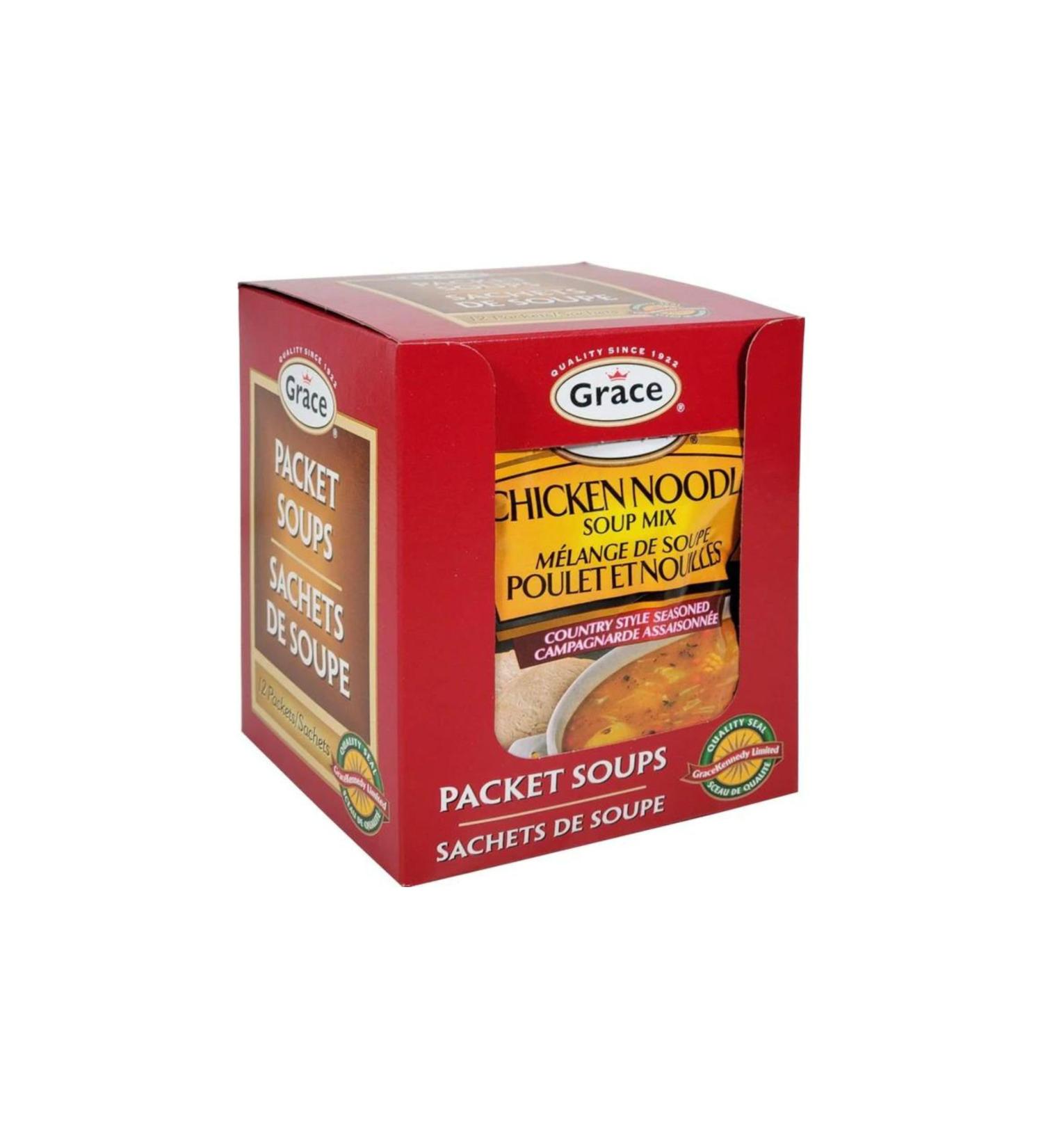 Grace - Soup Mix - Chicken Noodle 60 g (Pack of 12)