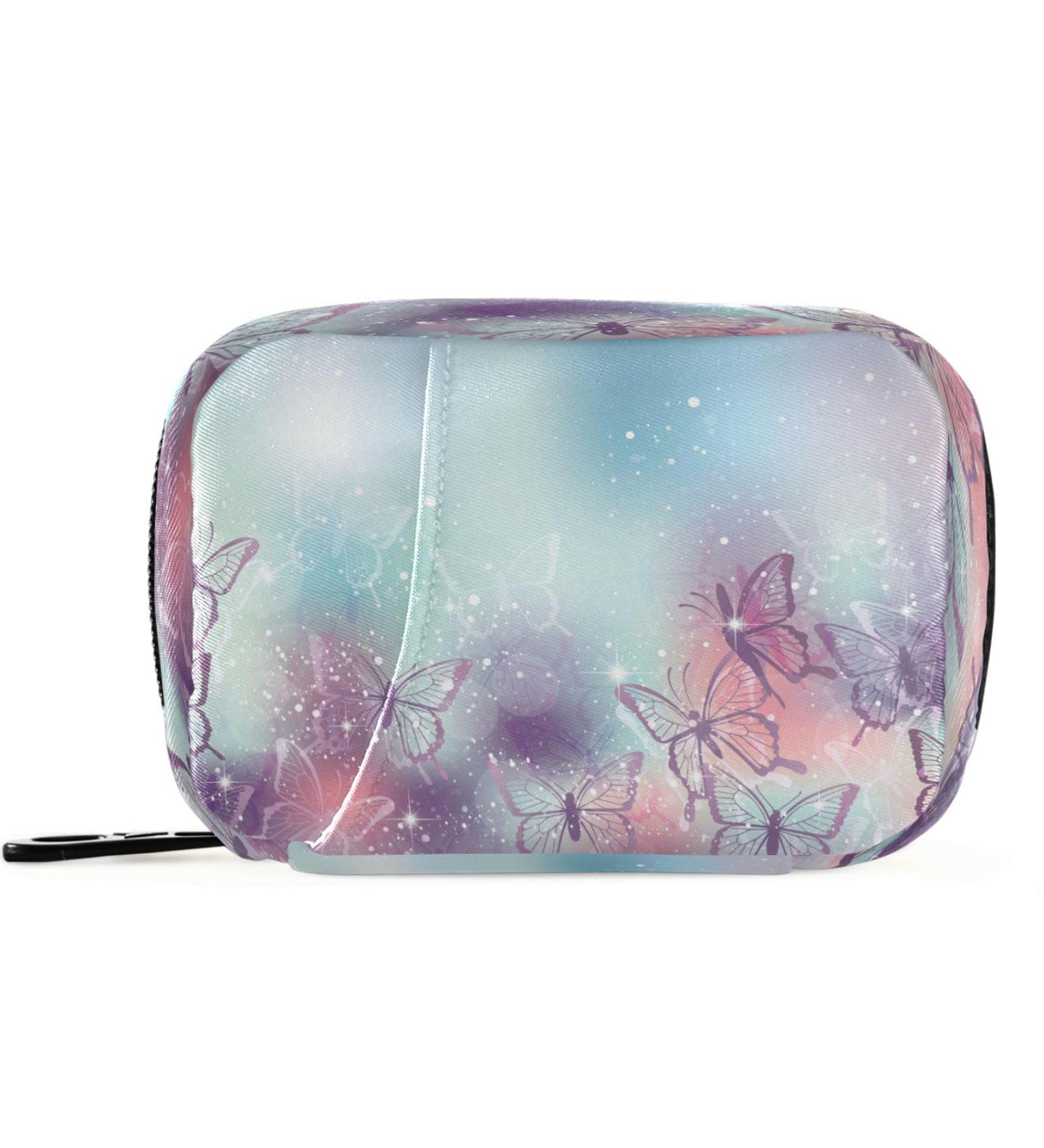 Buy Pfrewn 7-Day Butterfly Pill Organizer Case | Portable Travel Vitamin & Medicine Holder - Buy Online on GoSupps.com