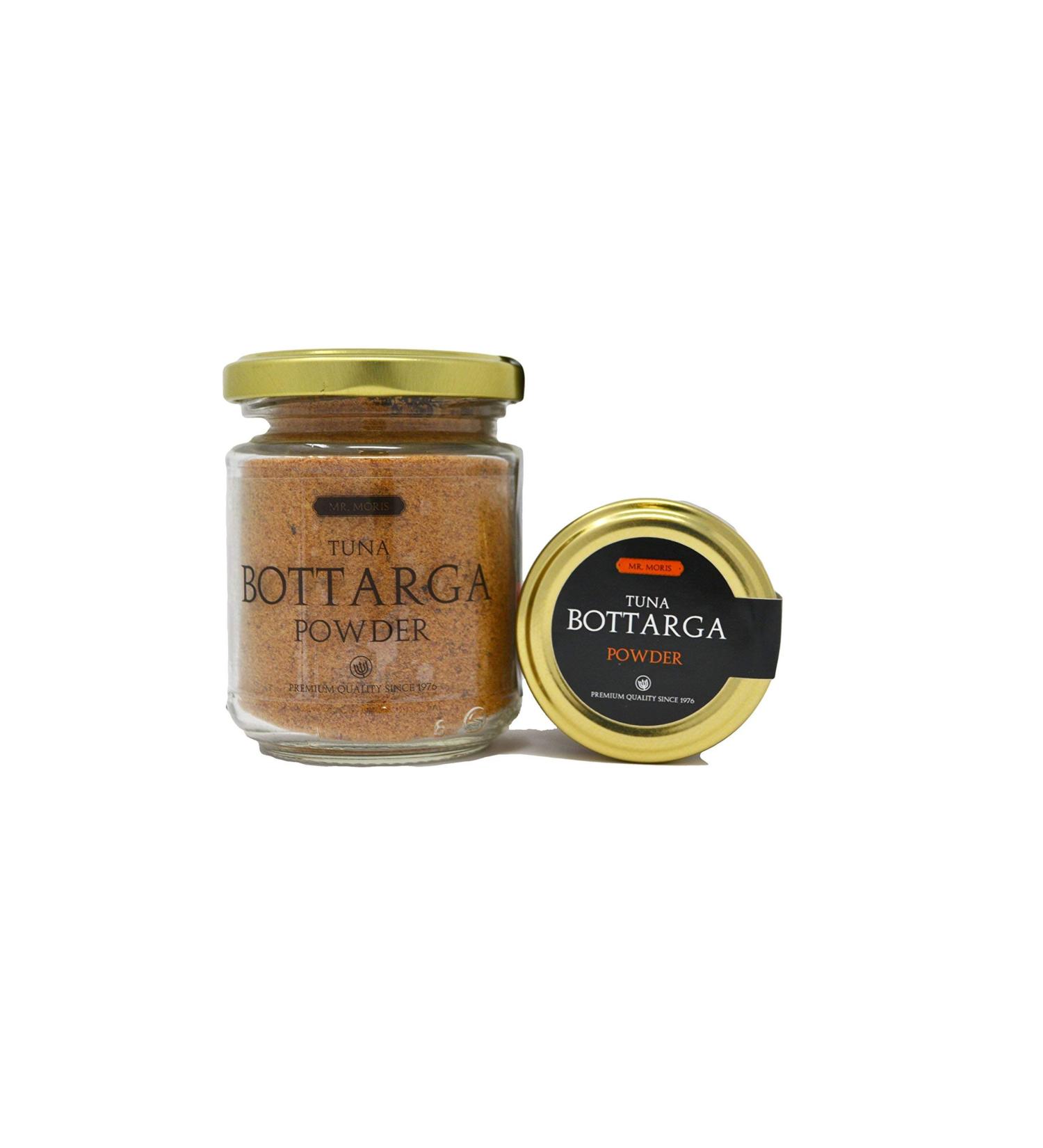 Mr Moris Premium Quality Tuna Roe Powder Bottarga - Kosher Thunnus Albacares (70g) - Exquisite Seafood Flavor - Buy Online on GoSupps.com