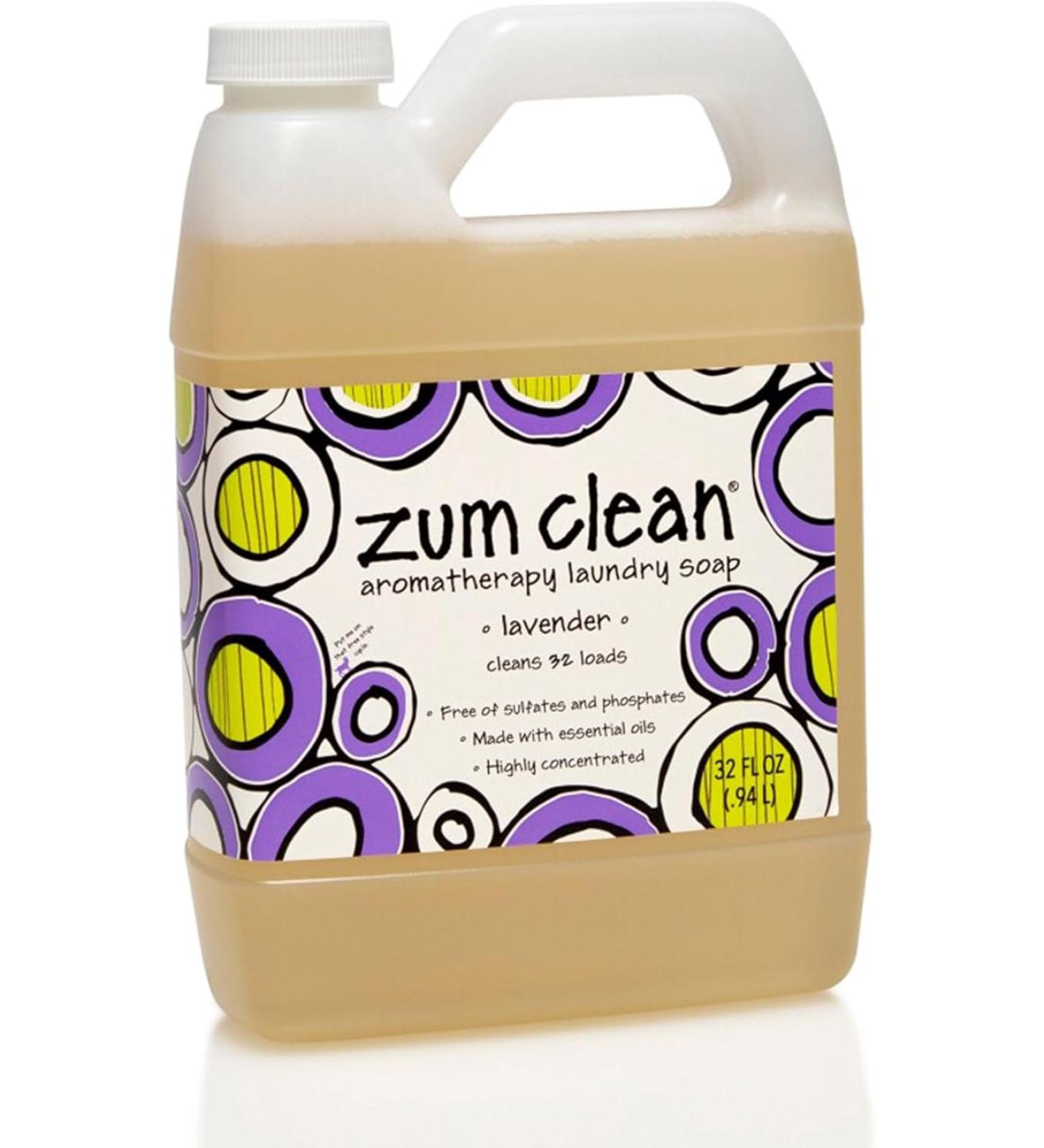 ZUM Indigo Wild Zum Clean Laundry Soap Aromatherapy Laundry Soap - Lavender - 32 fl oz - 0.94 L