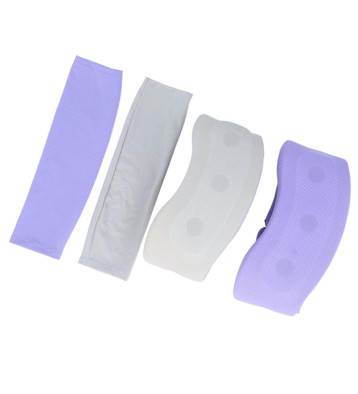 Neck Pain Support 2 Set Neck Brace Smooth Ice Silk Fabric Highly Elastic Relieve Discomfort 360 Degree Encircling with Covering for Nap - Buy Online on GoSupps.com